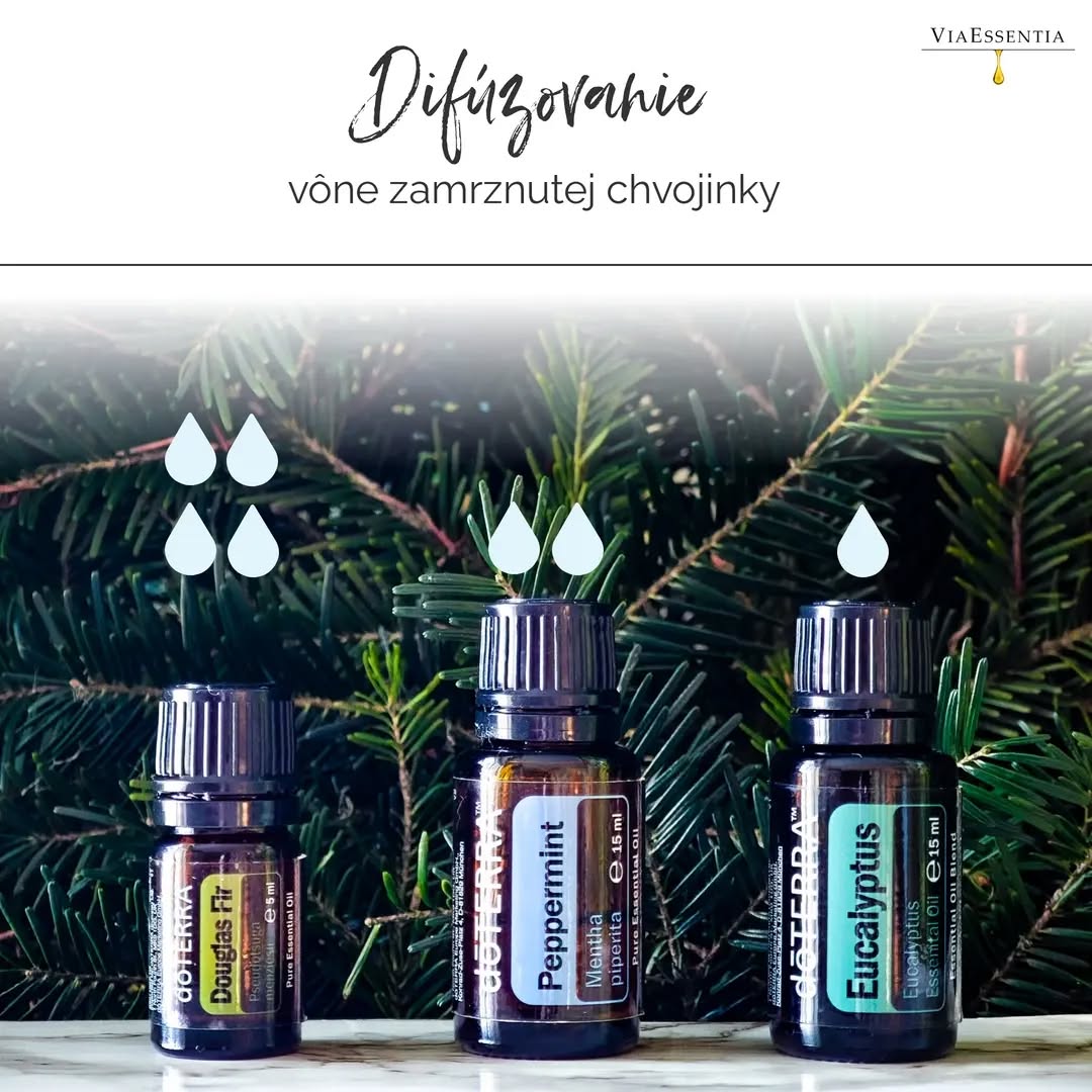 Okrem chladivého pohladenia s vôňou ihličia 🌲 zároveň prinášajú benefity pre Vašu dýchaciu sústavu.
Aké účinky majú jednotlivé esenciálne oleje? 👇
https://www.viaessentia.info/ucinky-esencialnych-olejov
Ak nemáte Douglas Fir, užásná je v tejto kombinácii aj Siberian Fir alebo Black Spruce.
--------------
UŽITOČNÉ INFORMÁCIE ZO SVETA ESENCIÁLNYCH OLEJOV:
Čistota esenciálnych olejov je najväčším odrazom ich kvality - bezpečnosti pri ich používaní: https://www.viaessentia.info/post/cptg-najvyššia-kvalita-esenciálnych-olejov-vo-svete
CHCELI BY STE V doTERRA ZA VAŠE NÁKUPY UŠTERIŤ? 👇:
https://www.viaessentia.info/benefity-clenstva
AKO ESENCIÁLNE OLEJE FUNGUJÚ?
https://www.viaessentia.info/post/prečo-majú-eseneciálne-oleje-na-ľudské-telo-silné-účinky
#doterra #prirodneprodukty #cistyvzduch #aromaterapia #volnedychaj #ihlicie #zima #esencialneoleje #viaessentia