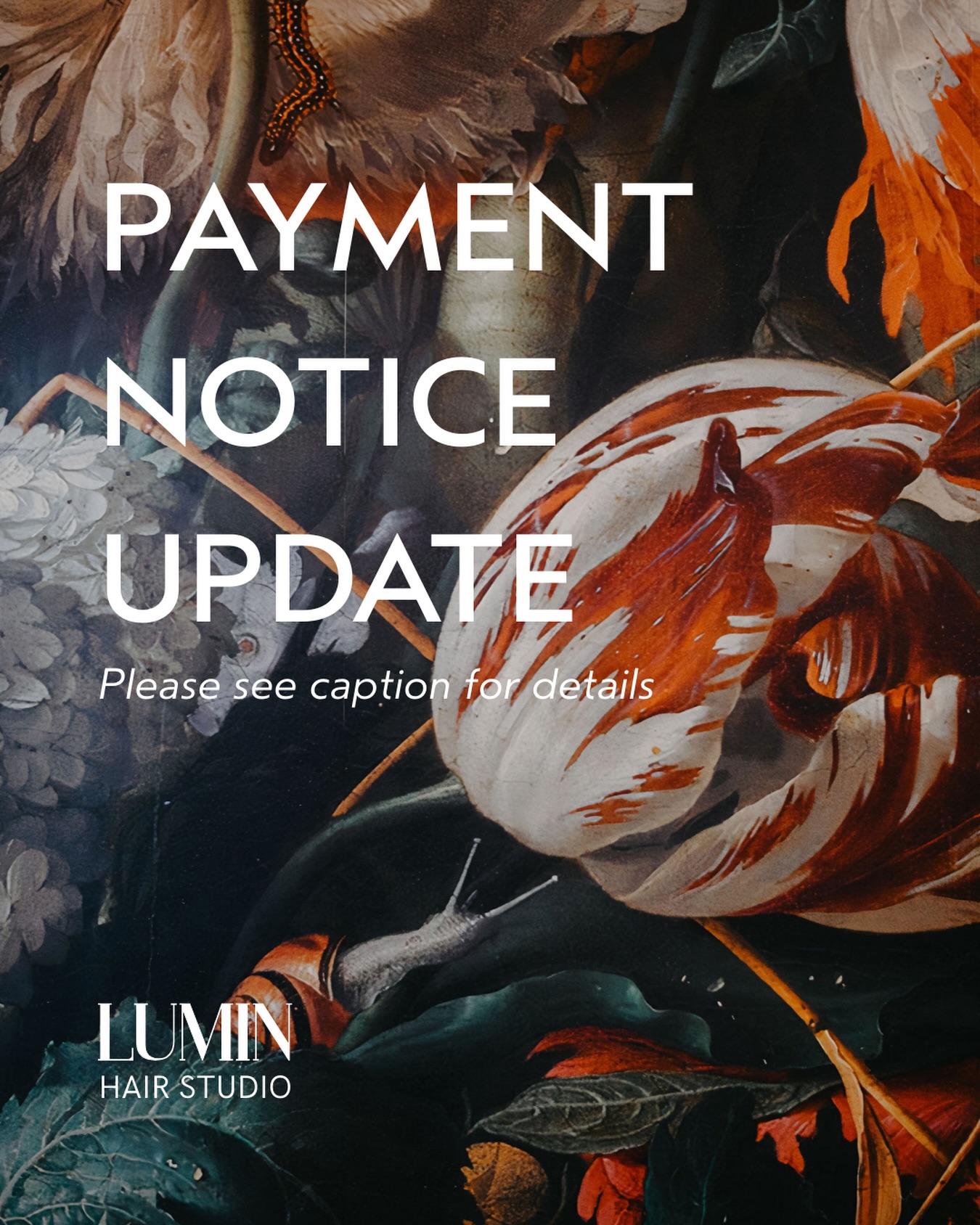 ‼️Payment Update Notice ‼️
To help manage increasing processing costs, a 3% convenience fee will be applied to all card payments beginning January 28th, 2026.
No fee applies to cash payments.
This small adjustment helps our small business offset rising operating costs while keeping our service pricing stable.
We appreciate your understanding and continued support!
-Alexandra Bratten + Lumin Hair Studio-
✌🏼♥️