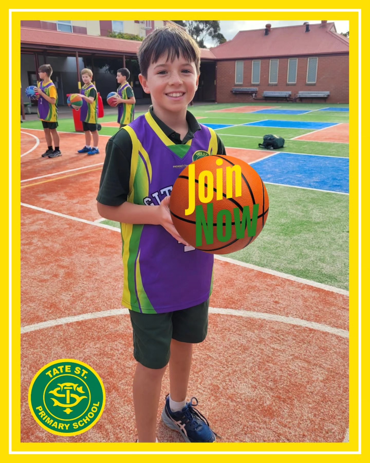 We’re looking for players to join the Tate Street basketball teams!
We currently have teams entered in the Prep/1/2, 3/4, and 5/6 competitions and would love to hear from anyone interested in joining. We're particularly keen for a couple of extra players from Prep/1/2 to ensure we have enough to field a team.
If your child would like to be part of a team, please send an expression of interest to Adele at adele@whattodogeelong.com.au
Looking forward to a great season!