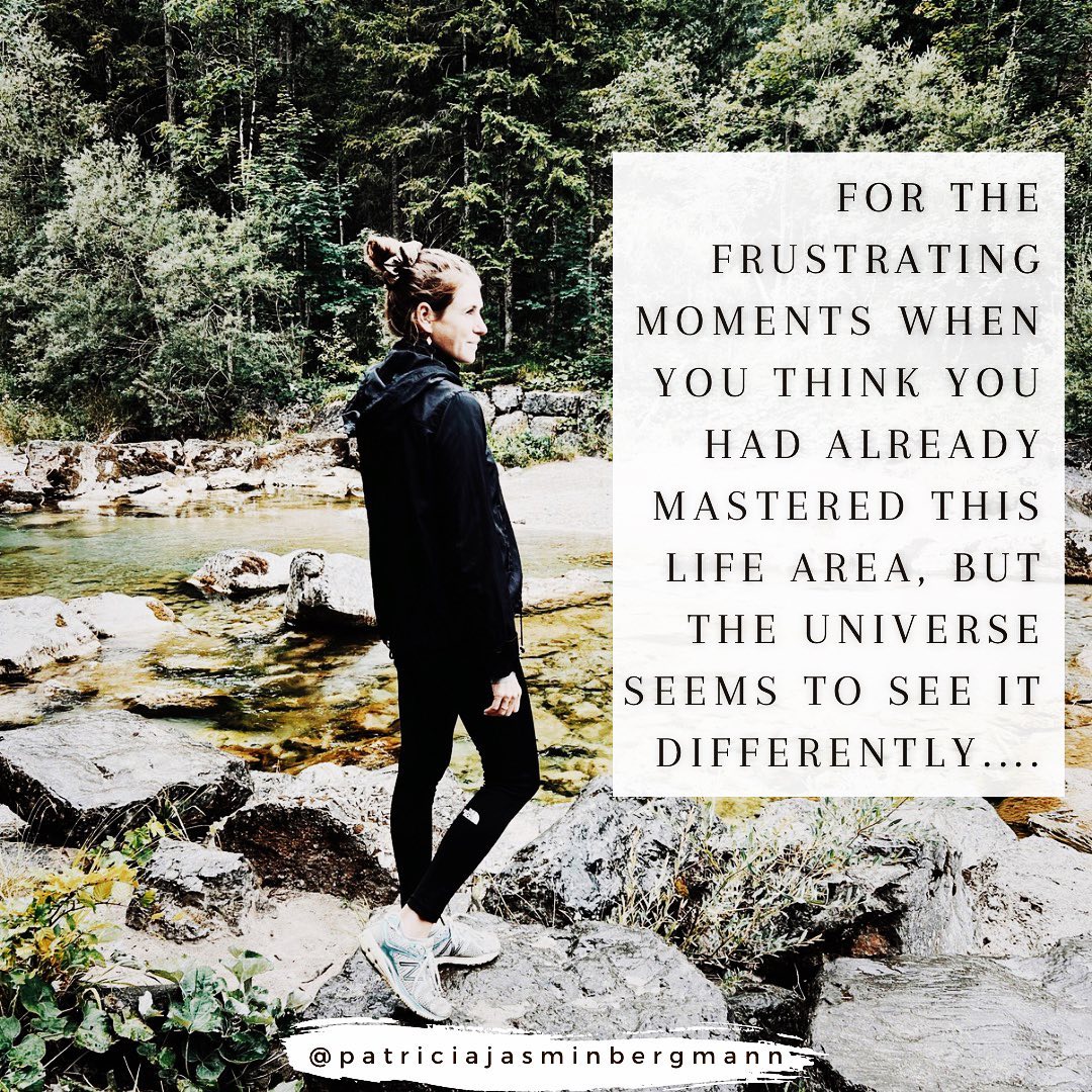 Being a coach & mentor is often portrayed as glamorous and glorious, and often it is. Being a coach & mentor makes me grow and reflect who I am and who I want to be. It helps me to open my heart more and more, to be vulnerable and at the same time to claim my power and strength to lead by example. Watching others embark on this journey or supporting them is the greatest gift for me as I know, a whole new world of limitless power & freedom opens up for them.
What I don't think is talked about enough, though, is how hard it can be sometimes. After about 2.5 years, I can now say with certainty that whenever I think I have mastered a new area of life or certain situations or topics and talk about it to pass on my wisdom & experience, the next challenge reveals itself in that very area.
For a long time I then started to doubt myself, my skills and my embodiment. But in fact it is just a sign that I am ready for the next level. That I can master this area in an even deeper way. That I can open my heart even more. That I can be even more me in this area.
The message of the universe is not "You don't know what you are talking about" but "Because you know what you are talking about I help you to reconnect back to yourself even deeper with this challenge".
Sometimes it feels like I'm going backwards. In reality, though, it's just "picking up momentum." In moments when I doubt myself, it's about understanding that hard times are ALWAYS followed by rapid growth. It’s about understanding that we always gain another foundational piece of inner safety through difficult times.
In times when things are tough, we must always remember that these too shall pass.
That our doubts are only a result of the unforeseen challenge, but don’t reflect our real truth or what we really think.
Instead, I decide that it's ok that the doubts are there, but don't engage with them but focus on what would really bring me joy right now and then do just that.
Even if it means doing nothing.
I save myself the energy to keep fighting against it, bc I know it's only temporary anyway.
If you resonate with this and it feels really frustrating right now I totally feel you babe & you’ve got this!🤍