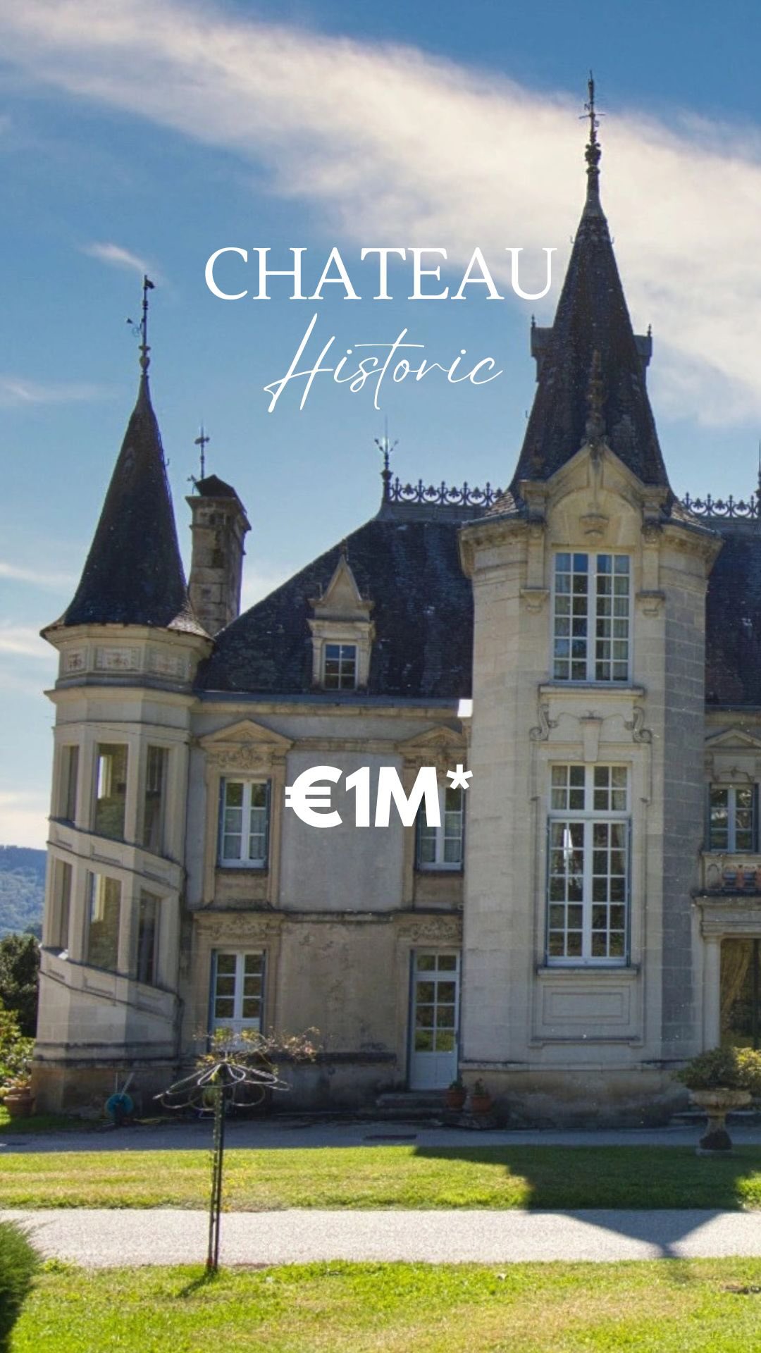 From ME to YOU….
What I love most are two things:
the turreted staircase and the salon cornicing.
Architectural details you simply don’t see anymore.
The CHATEAU
A Monument Historique château for sale in Ydes, Cantal, originally built in the 19th century and later transformed into an elegant neo-Renaissance residence. The château, its interiors and gardens are fully classified, set within just over 5.7 hectares of parkland, with many original architectural and decorative features intact.
PRICE €1,045,000
LOCATION
Ydes, Cantal
MORE INFO
1. Please ensure you are following the account
2. Comment HEAVEN below
3. I will then DM the agents link
The CREDITS
All credits go to the agent. We are passionate about French property, sharing dream French properties for sale in France. We take no responsibility for any inaccuracies. All details are derived from the agent’s details to the best of our knowledge. Any enquiries are directed to the agent’s website.
#monumenthistorique
#frenchchateau
#historicproperty
#chateaulife
#architecturalheritage