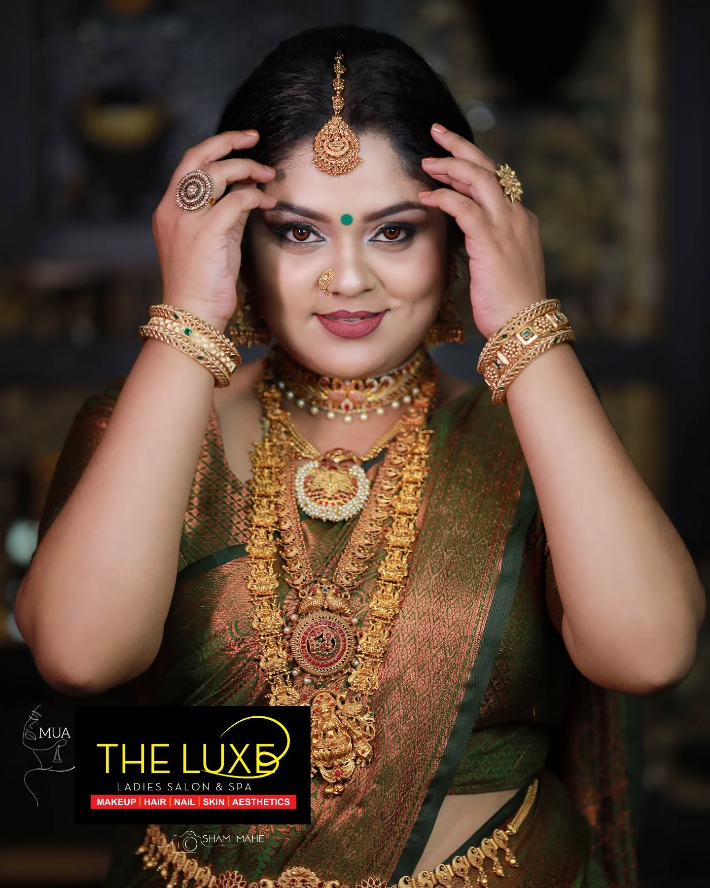 Transforming dreams into reality with a flawless bridal makeover by The Luxe Ladies Salon & Spa โจ๐ #MakeoverByKavitha #BridalBeauty #flawlesslook