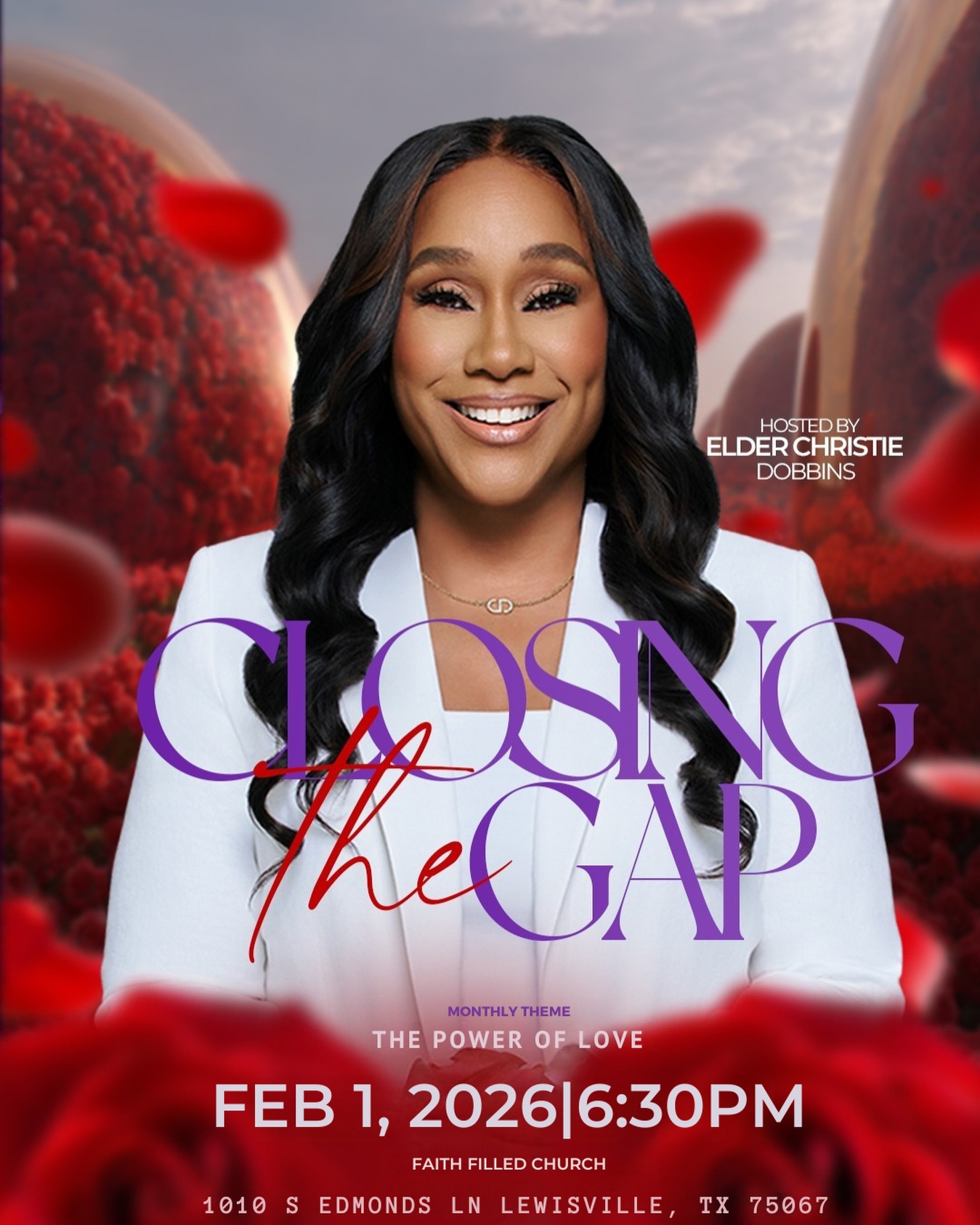 Join us for Closing the Gap, Sunday night, February 1, 2026. Our theme for this month is “The Power of Love.” February is the month where the world talks about love and relationships, but we’re going back to the beginning, the greatest love of all, the love of God. As believers, love is proof that we are followers of Jesus Christ. On this night, we will rediscover the depth, power, and purpose of God’s love working in and through us.
The Body of Christ is in transition. There is a metamorphosis taking place in what church looks like, but some things will never change. By this you will know you’re my disciples, that you have love one to another.
Through prayer, worship, and the Word, we will seek His heart and His direction for this season.
📅 Sunday, February 1, 2026
⏰ 6:30 PM CDT
📍 Faith Filled Church
1010 S Edmonds Lane, Suite 109, Lewisville, TX
Bring someone with you and come expecting. ❤️❤️
.
.
.
.
.
#christiedobbinsministries #closingthegap