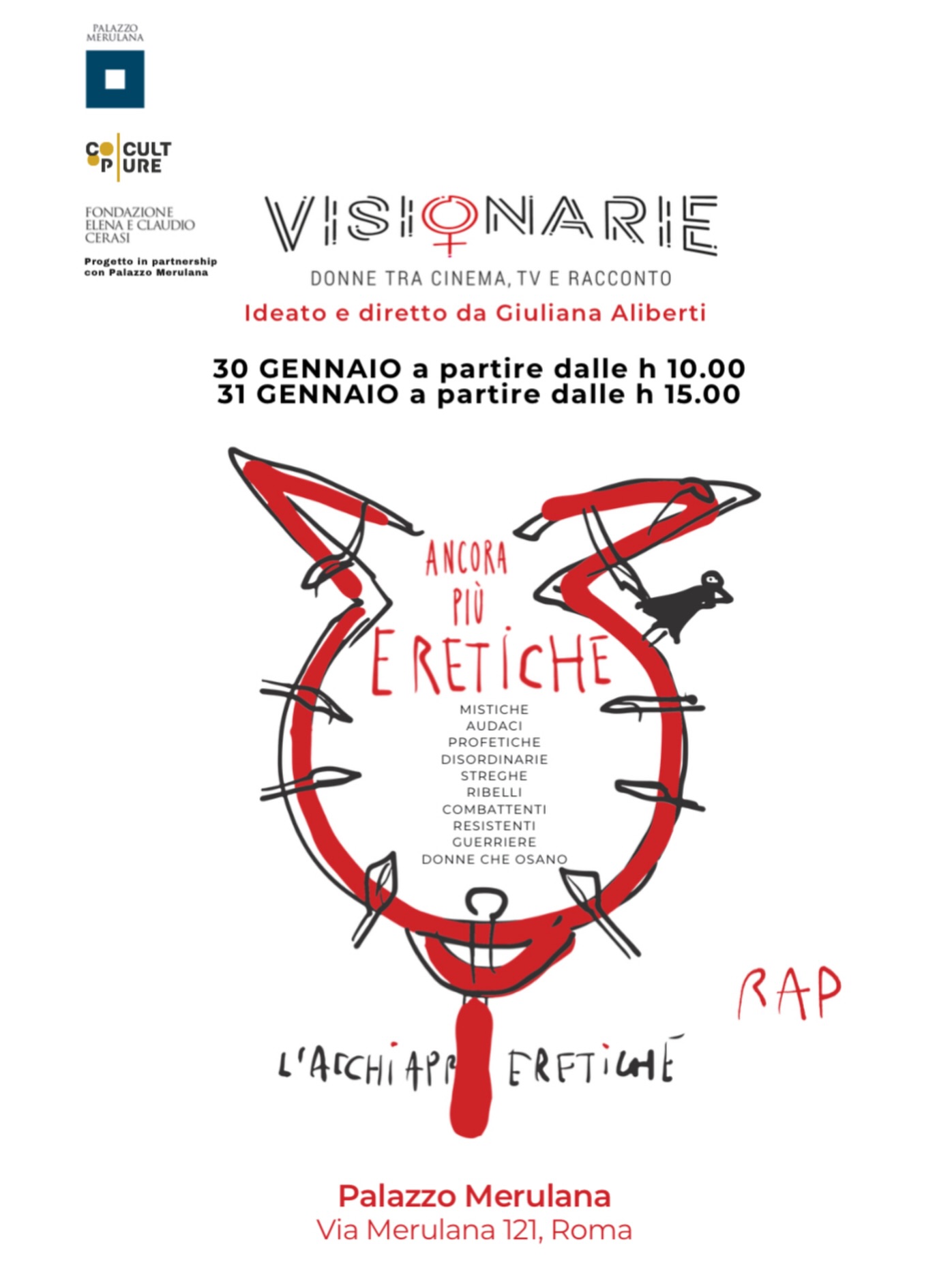 VISIONARIE 2026 — Ancora più eretiche torna a Roma con due giorni di confronto su parità di genere nell’audiovisivo, gender gap / gender pay gap, buone pratiche e strumenti concreti: legge sulla parità salariale, ruolo di aziende e associazionismo, certificazione di parità con incentivi e premialità nei bandi.
Come Mujeres nel Cinema siamo felici, anche quest’anno di supportare e condividere questo appuntamento
🗓️ 30 gennaio 2026 (dalle 10:00)
🗓️ 31 gennaio 2026 (dalle 15:00)
📍 Palazzo Merulana, Via Merulana 121 — Roma
🎬 Ideato e diretto da @aliberti.giuliana @donne.visionarie
#mujeresnelcinema #visionarie2026 #filmindustry #audiovisivo