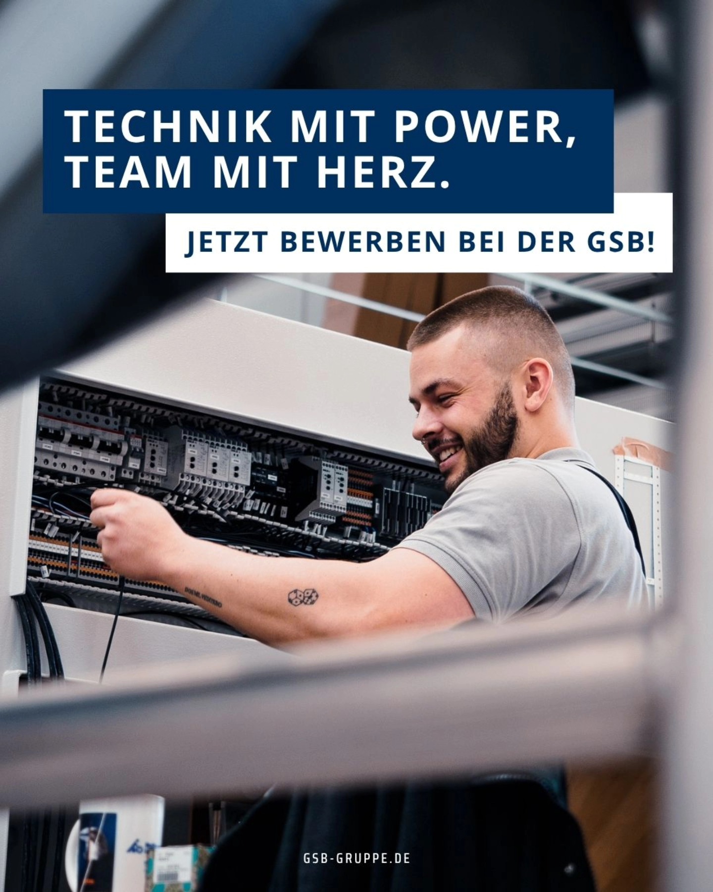 Bei der GSB heißt’s: Technik, die begeistert – und ein Team, das zusammenhält.
Ob Ausbildung, Duales Studium oder Profi mit Erfahrung – bei uns findest du den passenden Platz in einem starken Umfeld.
🔧 Elektrotechnik mit Perspektive
🤝 Kollegial, motiviert, menschlich
🚀 Jetzt bewerben unter: gsb-gruppe.de
#GSBGruppe #KarriereMitZukunft #Ausbildung #DualesStudium #Elektrotechnik #Teamwork #JobsMitPower #ZukunftGestalten #EnergieneuGedacht