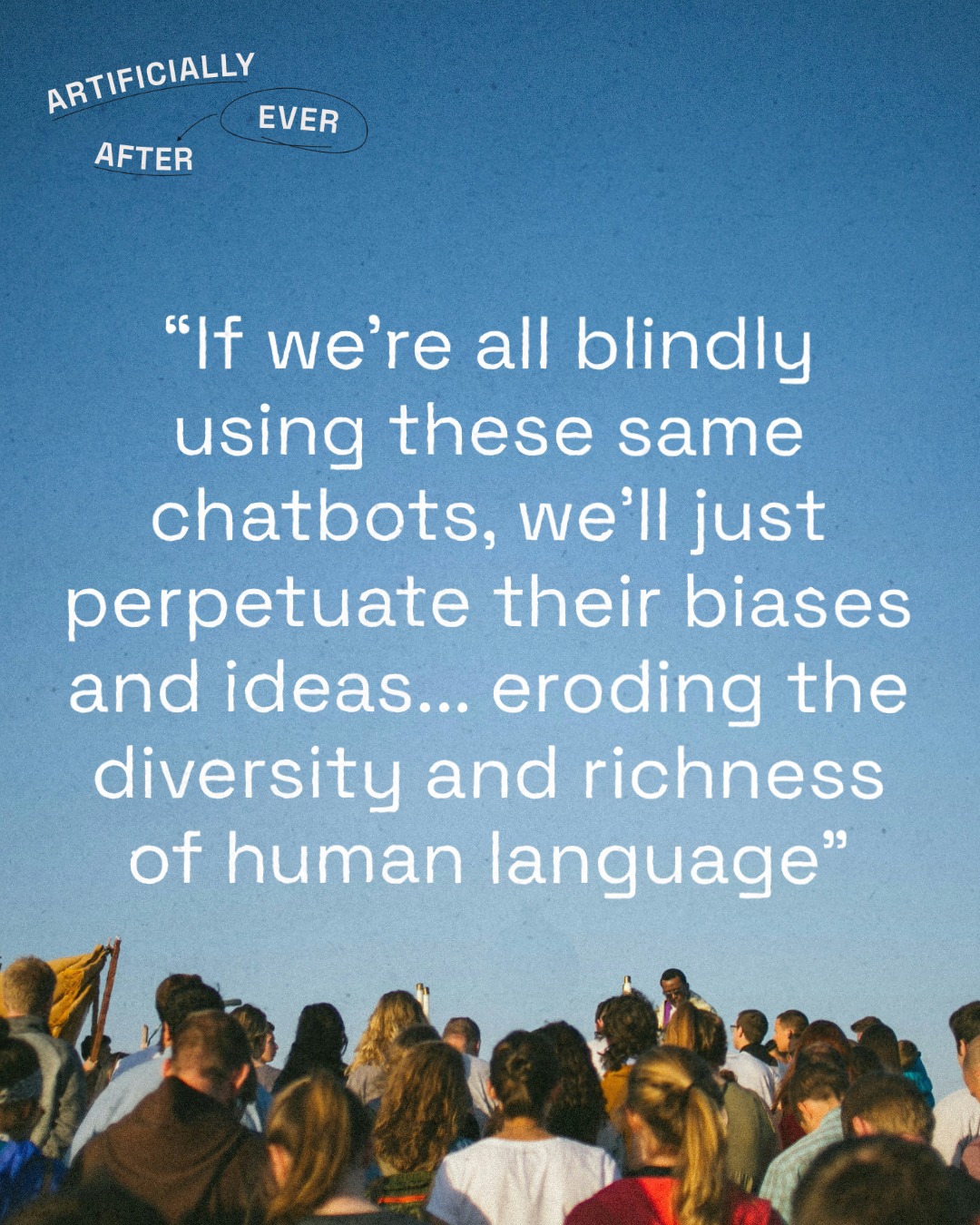In our latest episode, "How NOT To Use AI in 2026", Kieren and Riku talk about the Homogenization of Ideas.
A recent MIT study showed that while AI can boost creativity scores in the short term, essays written with AI assistance often end up feeling "soulless," recycling the same stock phrases and ideas.
If 800 million people rely on the same algorithmic "seed" to generate their thoughts, do we lose the unique edges that make us human?
🎧 New episode out now via the link in bio.
#AIethics #Creativity #WritingCommunity #MachineLearning #TechPhilosophy #ArtificiallyEverAfter