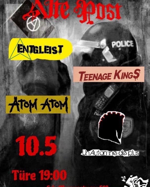 Aaaahhhgeil, Teenage Kings Gig in der Alten Post in Seebach ⚡️🫵🏼😮