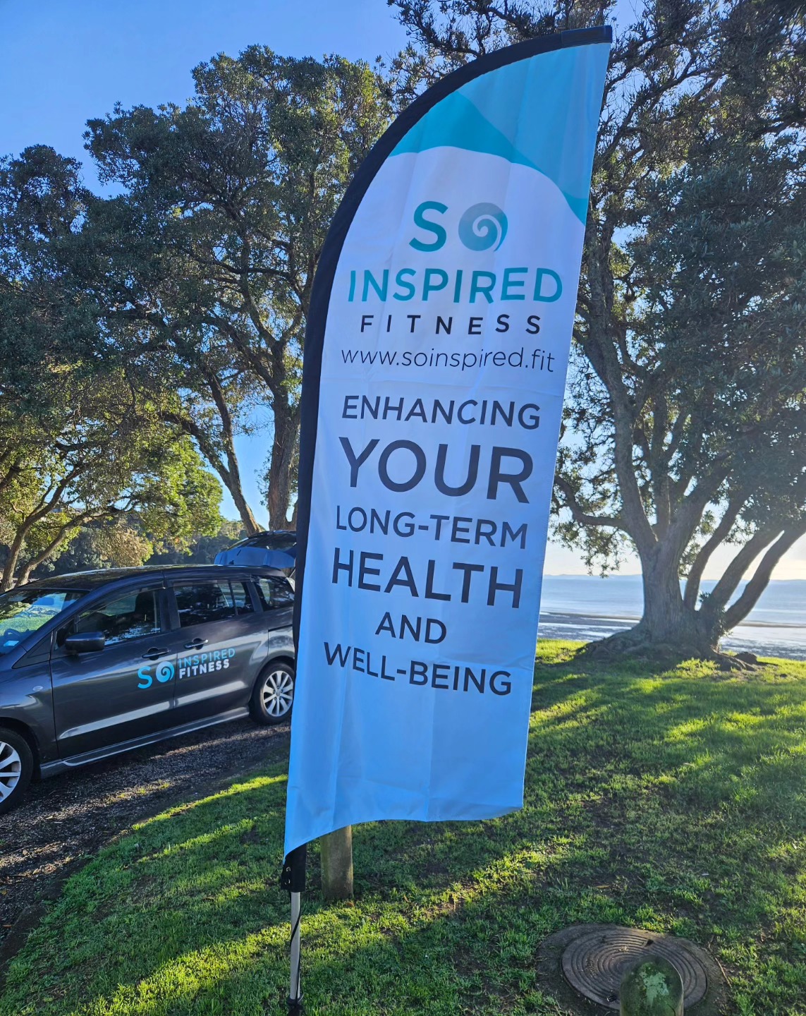 Aaah thats better, new fresh flag at Cockle Bay Beach ππ₯
#soinspiredfitnessnz