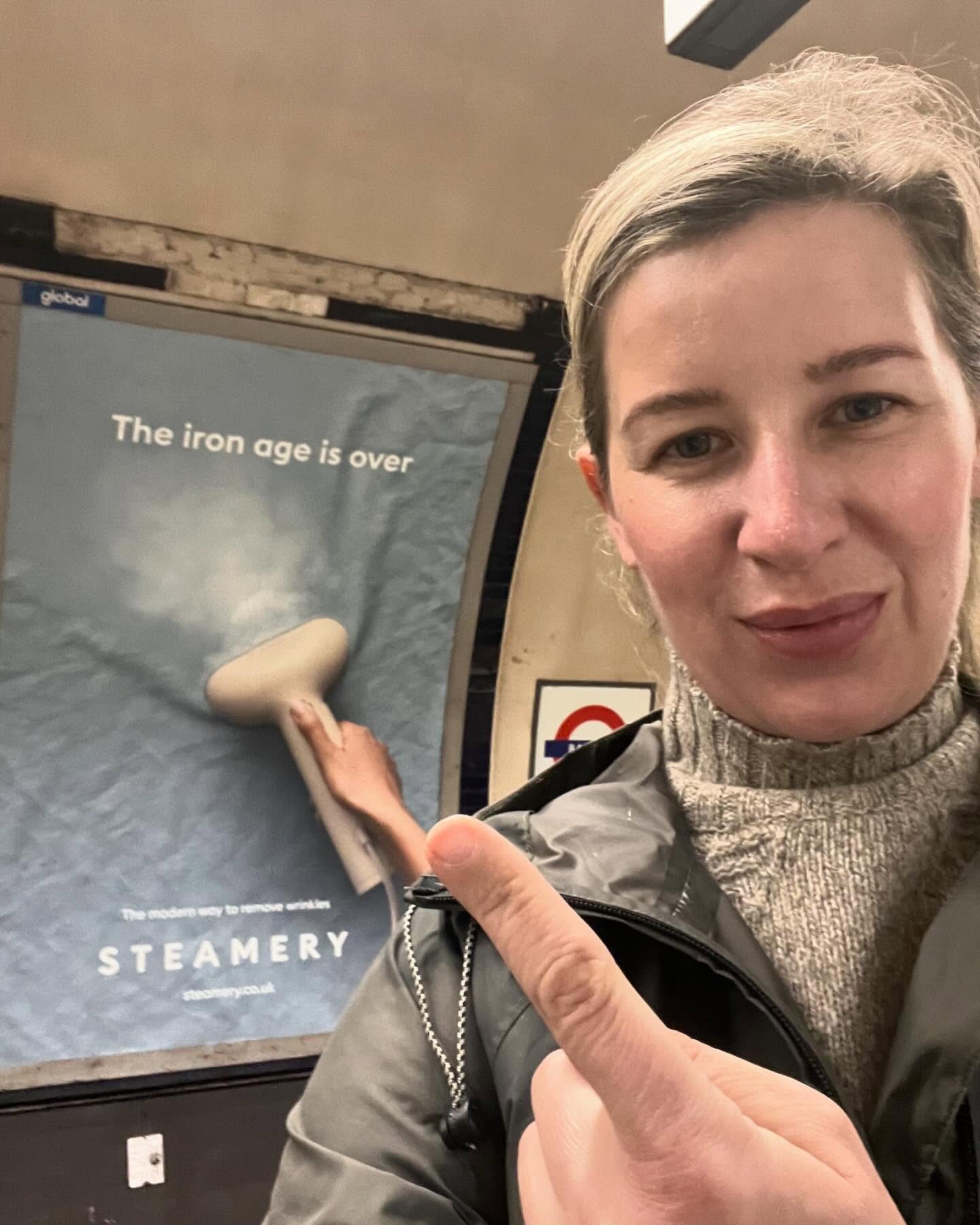 🤣Saw this on the tube this morning😂 “Steamery-the modern way to remove wrinkles” If you want to know some ways of removing wrinkles that don’t involve “steamery” check out the link in bio! #wrinkles #aestheticssouthlondon #tweakments #subtlefacialrejuvenation #rejuvenate #regenrate #ameela #botoxlondon #NCTF #beautifeye #bionutrinecklift