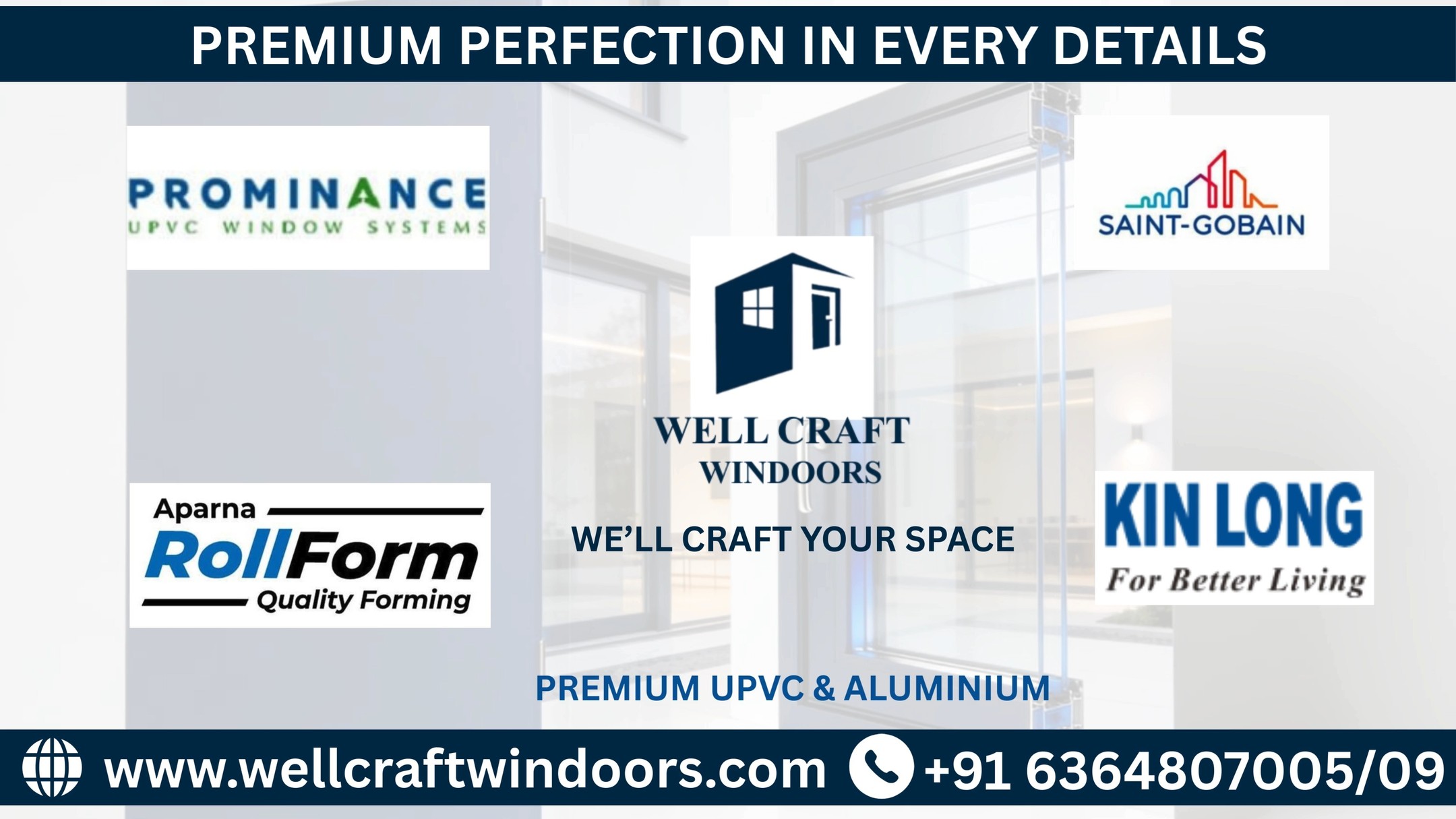 Premium comes out with perfection in every minute details.
#upvcwindows #aluminiumwindows #wellcraftwindoors #windows #doors #upvc