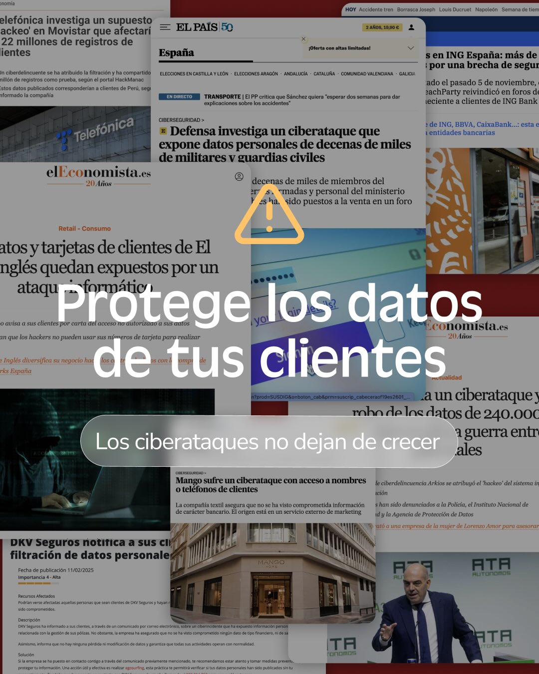🔒 Cumplir con la protección de datos es un reto constante 🔒
Cada día vemos cómo los #ciberataques contra empresas y gobiernos crecen sin parar. Estar preparados para proteger la información es uno de los mayores retos de cualquier compañía.
En Querol by Talenom acompañamos a empresas de todos los tamaños a implementar procesos que garantizan la protección de datos, combinando cumplimiento legal y eficiencia digital.
La correcta gestión de los datos:
🔸 Protege a tus clientes
🔸 Genera confianza
🔸 Reduce riesgos económicos
Hoy, 28 de enero, es el Día Internacional de la Protección de Datos 📅
Una fecha para recordar que la privacidad y la seguridad de la información no son solo obligaciones legales… sino ventajas estratégicas para tu empresa.
Te ayudamos a estar al día.