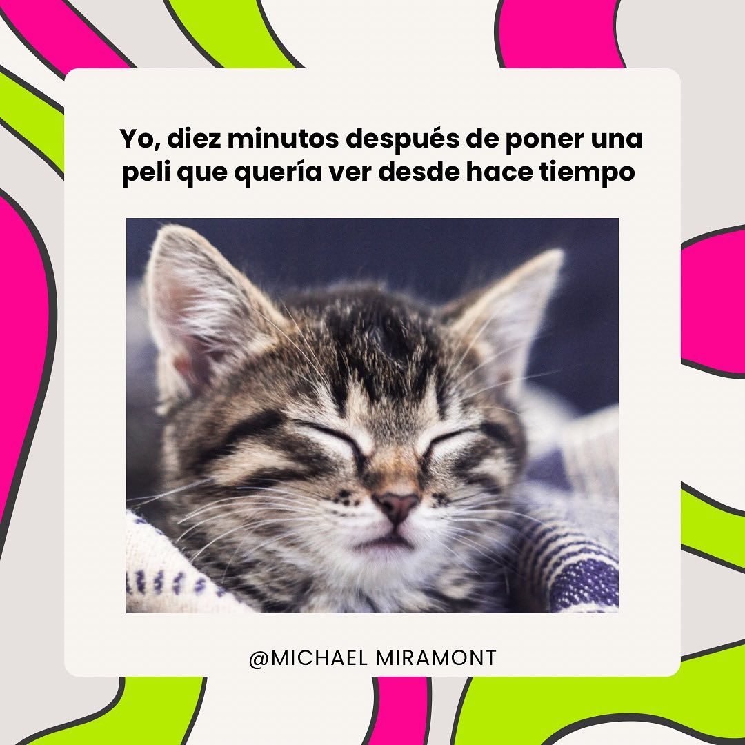 Esperar días para poder tener tiempo de ver una serie o película y que Morfeo te lleve al país de los sueños 🤡😴 #funnymemes #parecechisteperoesanecdota #coaching #consultorías #consultoria #coach #empresas #emprendedores #emprendimiento #frases #qoutes #motivacion #business #marcapersonal
#emprendedor #emprendedora
#finanzaspersonales #finanzas #mexico #michaelmiramont
