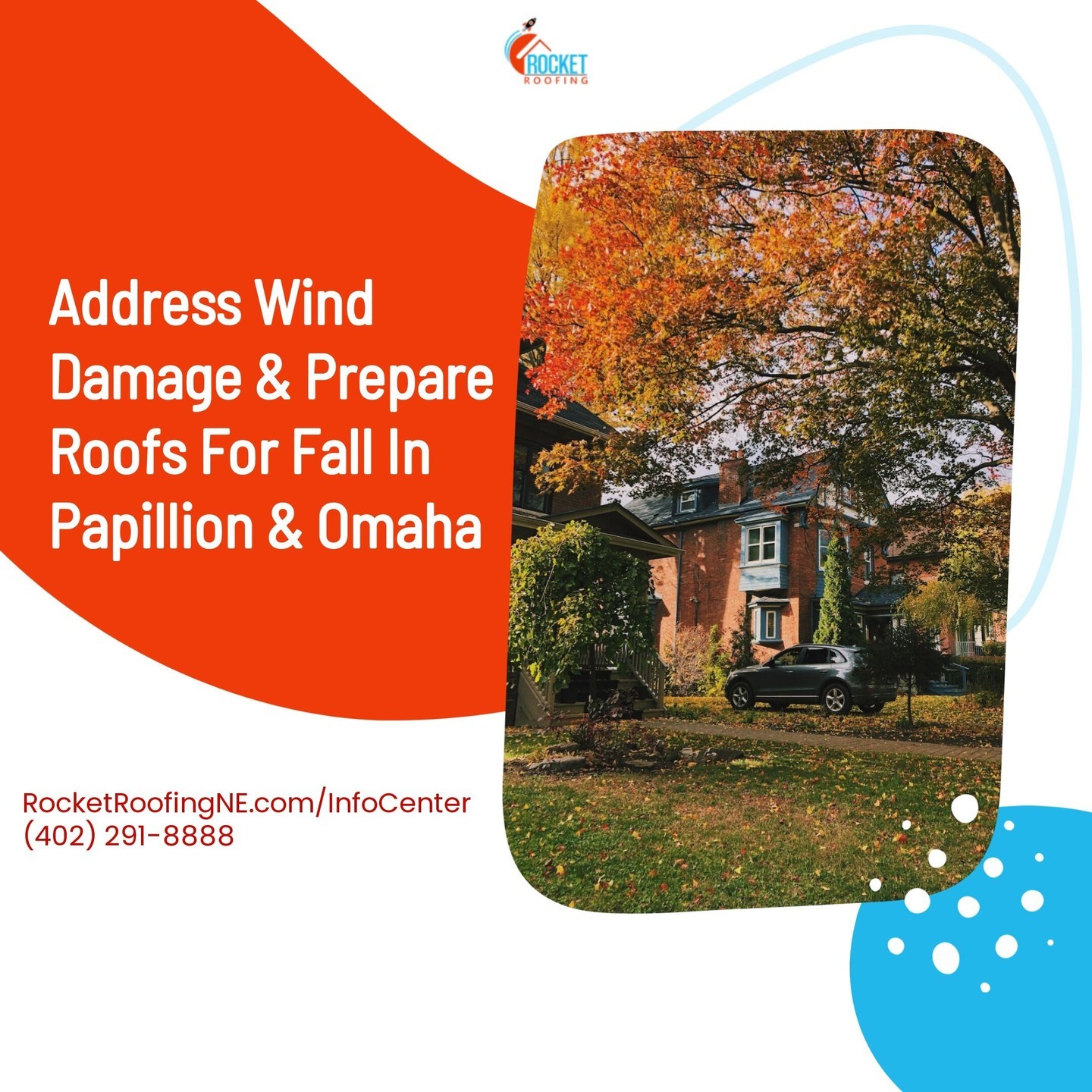 Embrace the beauty of autumn, but don't underestimate the power of fall winds! Our latest blog explores how to safeguard your Omaha and Papillion roofs from wind damage. 🏠💨 Read more at link in bio.