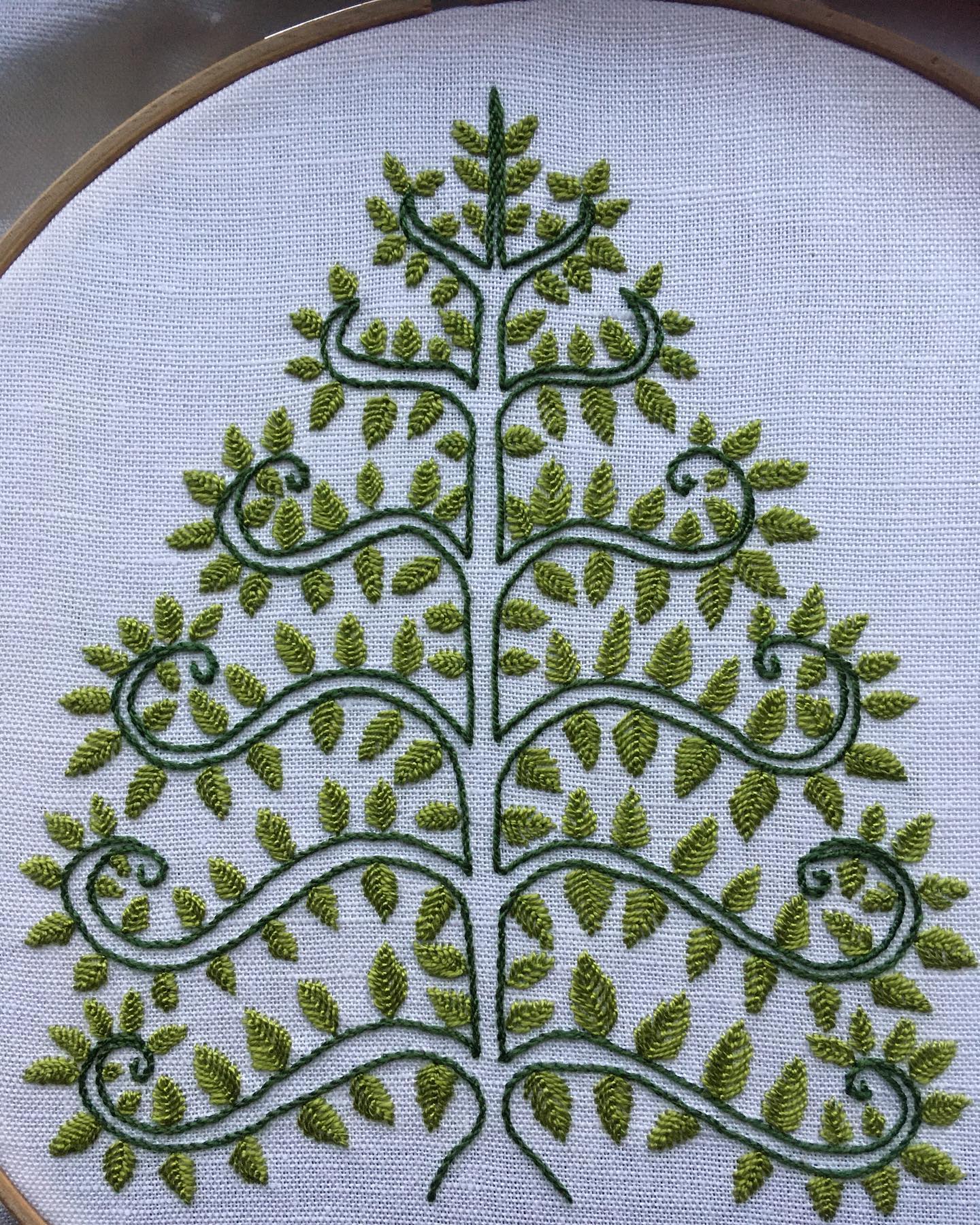 I knew it was ambitious trying to finish this panel for a men’s night cap from an early 17th Century design before TORM - of course I didn’t but was able to work on it between talking to my lovely customers. So fabulous to see familiar faces and to meet some of you I hadn’t met before. Thanks for stopping past. #handembroidery #handembroidered #handembroiderywork #historicembroidery #historicembroiderypatterns #historicfashion #nightcap #17thcenturycostume #17thcenturyembroidery #embroiderykits