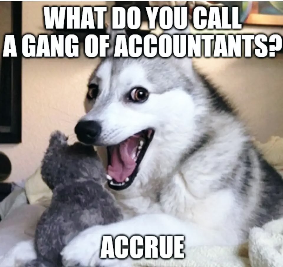 We did not study comedy in school but everyone knows accountants are naturally hilarious