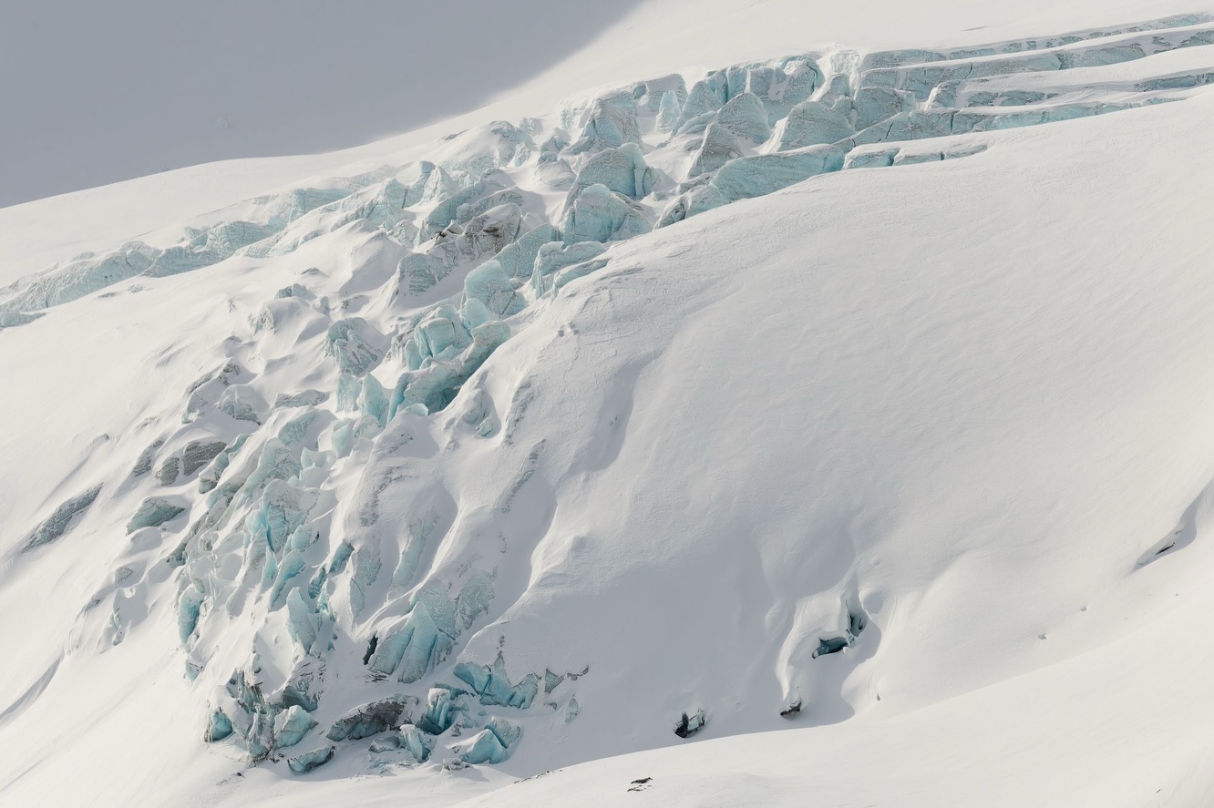 I’m always stunned by the blue tones of glacier ice. As soon as sunlight hits the surface, the ice begins to glow in these deep, almost unreal blues. This image shows one of the many melting glaciers in the Swiss Alps. Sadly, I forgot to include something for scale but those blocks of ice are massive.
#glacierice #swissalps #fineartlandscape