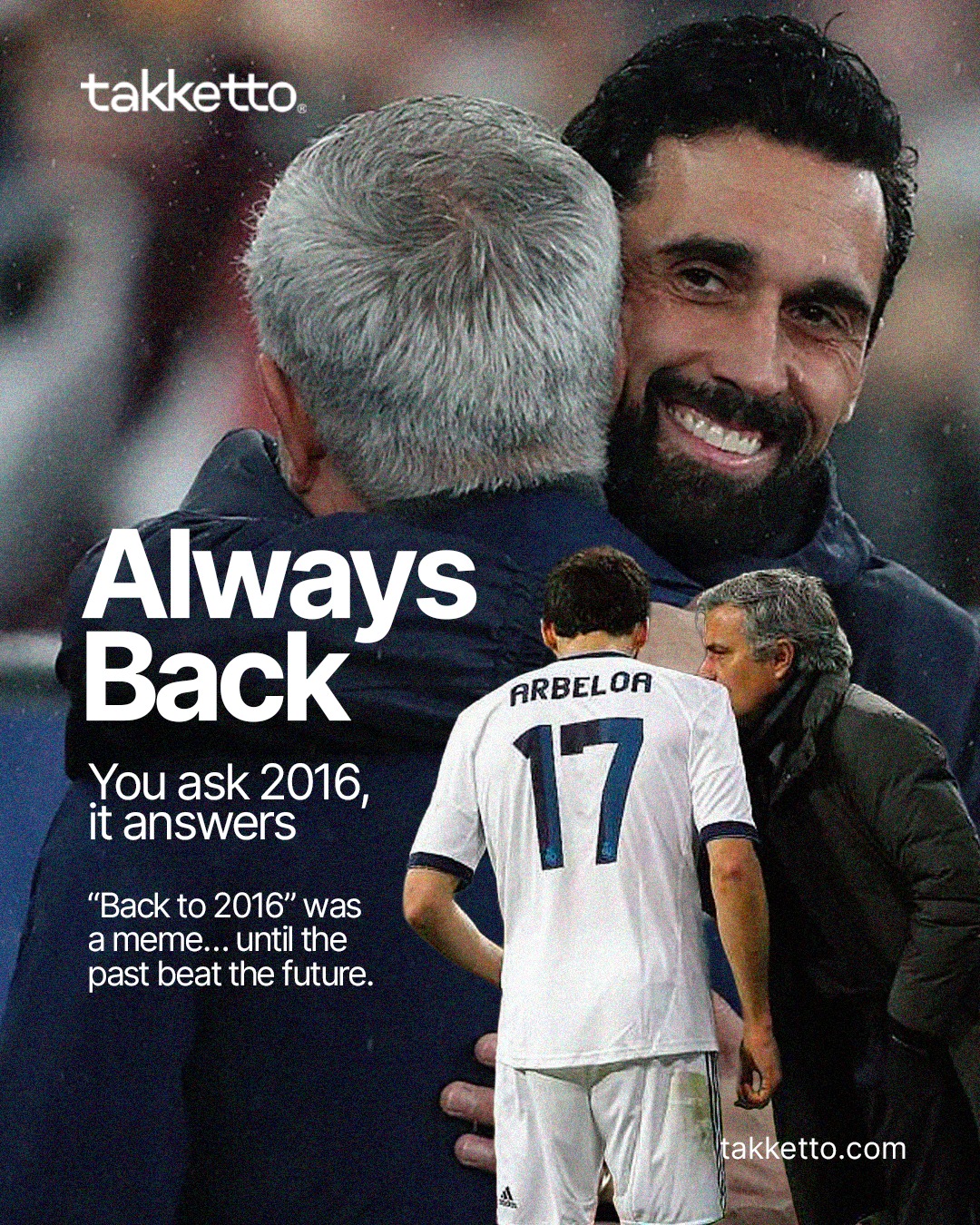 “Back to 2016” is the meme.
Yesterday was the proof: the past beat the future.
That’s why this carousel is a blend of nostalgia and the present.
It’s about football repeating patterns: you ask for 2016, and 2026 answers back.
Swipe: players who retired in 2016 or left the club they loved… and now lead it from the dugout. Prospects who don’t wait anymore: they’re the reality.
Who would you add to 2026?
#takketto_ #backto2016