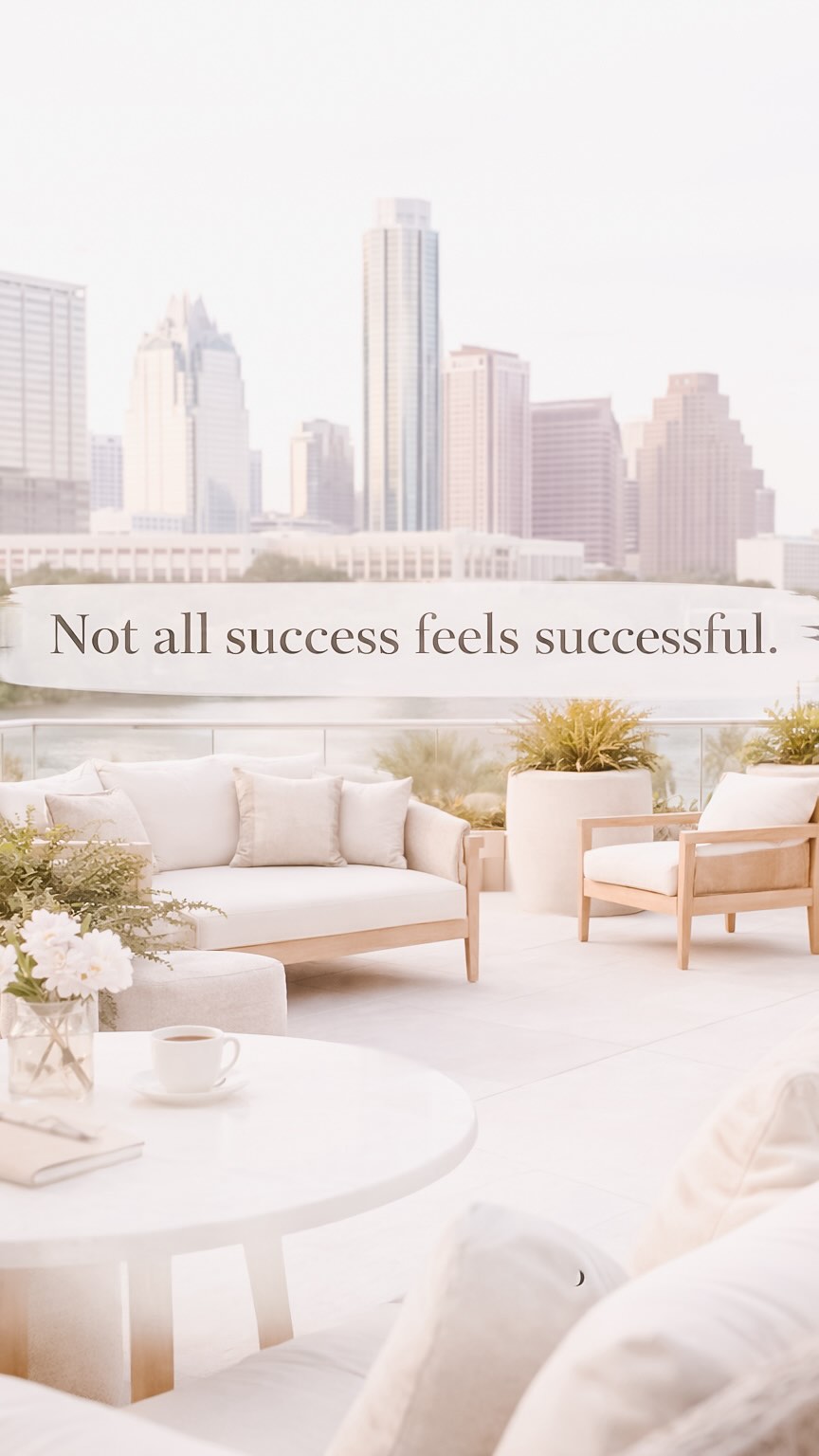 Not all success feels successful.
You can be hitting goals, growing revenue, and checking every box —
and still feel exhausted, disconnected, or off-balance.
That’s usually a sign that success is outpacing alignment.
True success includes:
• clarity around priorities
• space to think and breathe
• progress that supports your life — not competes with it
If what you’ve built feels heavy, it might be time to redesign — not quit.
What would “success that feels good” look like for you?
#IntentionalSuccess #WomenInBusiness #WorkLifeAlignment
#LeadershipDesign #WomenWhoLead AustinWomen