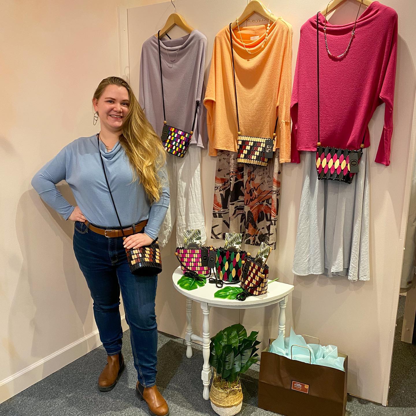 Exciting news 🎉
Our wood beaded bags handmade in Ghana are now available @alittlesomethingvt
This is such a special opportunity for me! A Little Something was my first job at the age of 16, and I still work there as the social media manager today. I have learned so much from my amazing boss Deidre Senior and have made so many wonderful connections.
I feel so proud to have items from Akwaaba Community Collective at the shop for customers to see & purchase.
Make sure to check out our current “Spring Break Giveaway” partnership! 🎉
.
.
.
.
.
.
#newarrivals #bags #handbag #crossbodybag #colorful #creative #handmade #madeinghana #unqiue #oneofakind #greatgift #freegiftwrapping #donate #giveback #donations #community #collective #womensupportingwomen #womeninbusiness #entrepreneur #shoplocal #shopsmall #shelburnevt