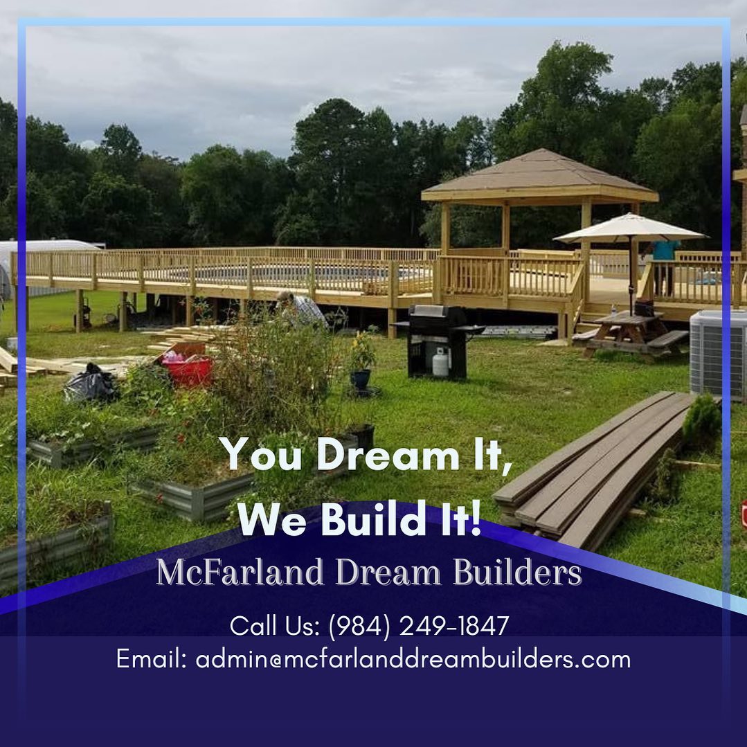 We love what we do!
Summertime is filled with fun times, family and functions! Why not build a deck around your pool so everyone can enjoy the view?
We build big dreams too!
Call or email us for your free consultation!
Info is in the bio 🛠️🏡✨
#home #homesweethome #summervibes #summertime #fun #builder #carpenter #carpentry #tagsomeone #nc #custom #custombuild