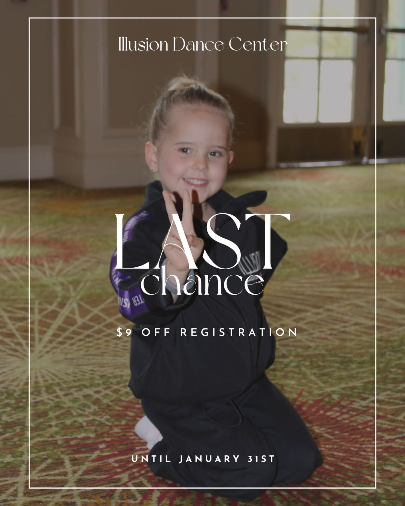 Last Chance to take advantage of our New Year Special! We are offering $9 off registration until the end of the month⭐️
Contact the studio for more info 😊