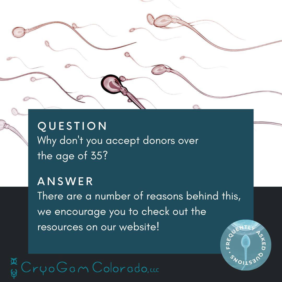 We list a number of resources on our website, including the study linked below, that talks about sperm quality and how it declines with age!
https://www.sciencedaily.com/releases/2014/12/141201113406.htm