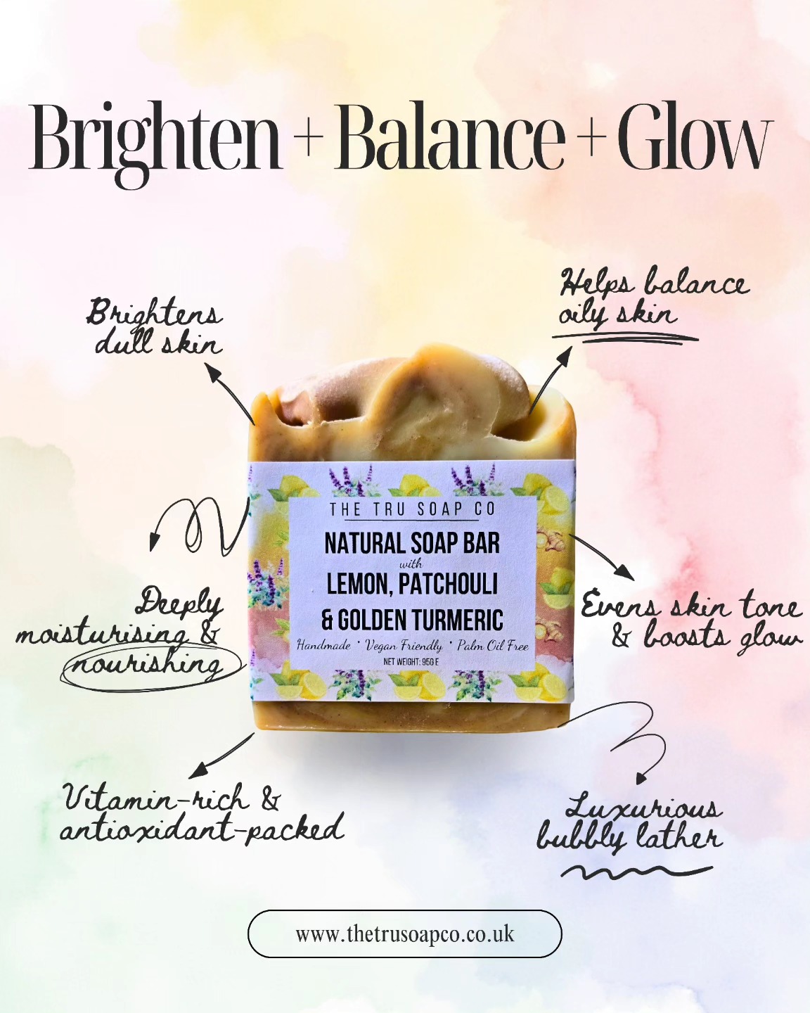 ✨ Brighten + Balance + Glow ✨
This soap bar means business 🍋🌿
Infused with lemon & patchouli essential oils and golden turmeric, it’s your skin’s new best friend:
🍋 Brightens dull skin
🌿 Balances oiliness
✨ Boosts glow + evens skin tone
🧈 Deeply nourishing and rich in vitamins A & E
🫧 Lathers like a dream
🌼 Smells like a bright, zesty burst of lemon balanced by the deep, earthy richness of patchouli — fresh, uplifting and grounded all at once 🍋🌿
Made with nourishing shea butter, coconut oil, olive oil and castor oil – always handmade, always palm oil free 💛
Tap the link in bio to purchase online or find it at one of my local markets!
.
.
.
.
.
.
.
.
.
#naturalsoap #handmadesoap #vegansoap #palmoilfree #skinkind #leedsbusiness #leedsmakers #uksoapmaker #artisansoap #lemonessentialoil #patchouli #turmericbenefits #glowingskin #sustainablebeauty #ethicalskincare #soapmakeruk #madeinyorkshire #supportlocal #soapreel #soapflatlay #thetrusoapco #glowingskin