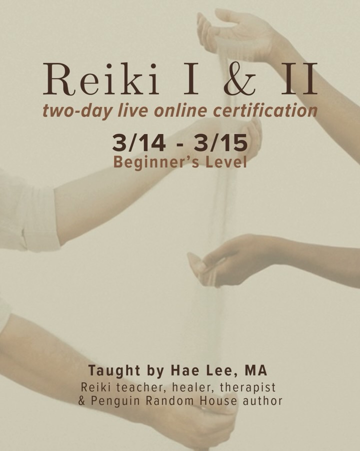 ✨Can anyone can learn Reiki? YES. Absolutely and I’ll show you how, step-by-step.
As a Reiki teacher and psychotherapist integrating both Eastern and Western practices, my intention is to share Reiki in a way that’s practical, effective, and easy to apply in everyday life.
Whether you feel called to hold space for others or are seeking to deepen your own healing, Reiki becomes a lifelong companion that continues to guide, support, and unfold with you. Reiki has profoundly transformed my life, and it is a true honor to share this powerful practice with you.
Lineage: 𝐔𝐬𝐮𝐢 𝐒𝐡𝐢𝐤𝐢 𝐑𝐲𝐨𝐡𝐨/𝐇𝐨𝐥𝐲 𝐅𝐢𝐫𝐞® 𝐈𝐈𝐈
𝐔𝐩𝐜𝐨𝐦𝐢𝐧𝐠 𝐑𝐞𝐢𝐤𝐢 𝐓𝐫𝐚𝐢𝐧𝐢𝐧𝐠 𝐃𝐚𝐭𝐞𝐬:
R͟e͟i͟k͟i͟ I͟&͟I͟I͟ (͟2͟-͟d͟a͟y͟ t͟r͟a͟i͟n͟i͟n͟g͟)͟: Beginner’s Level
- 3/14 - 3/15
- 5/16 - 5/17
- 9/12 - 9/13
R͟e͟i͟k͟i͟ I͟I͟I͟ /͟ M͟a͟s͟t͟e͟r͟s͟h͟i͟p͟ (͟3͟-͟d͟a͟y͟ t͟r͟a͟i͟n͟i͟n͟g͟)͟: Advanced Level
- 2/21, 2/28 & 3/1 𝟯 𝘀𝗽𝗼𝘁𝘀 𝗿𝗲𝗺𝗮𝗶𝗻𝗶𝗻𝗴
- 10/17, 10/24 & 10/25
Pre-reqs: Reiki I & II attunements from any lineage.
For more details, testimonials, payment plans and upcoming dates, visit my website ( www.stayandvibe.org ), click the ‘Reiki Trainings’ tab, and check out the two levels offered.
I’m here if any questions arise.
❤️🔥❤️🔥In Reiki,
Hae
.
.
.
.
.
#reiki #energyhealing #holyfire #reikimaster #empaths