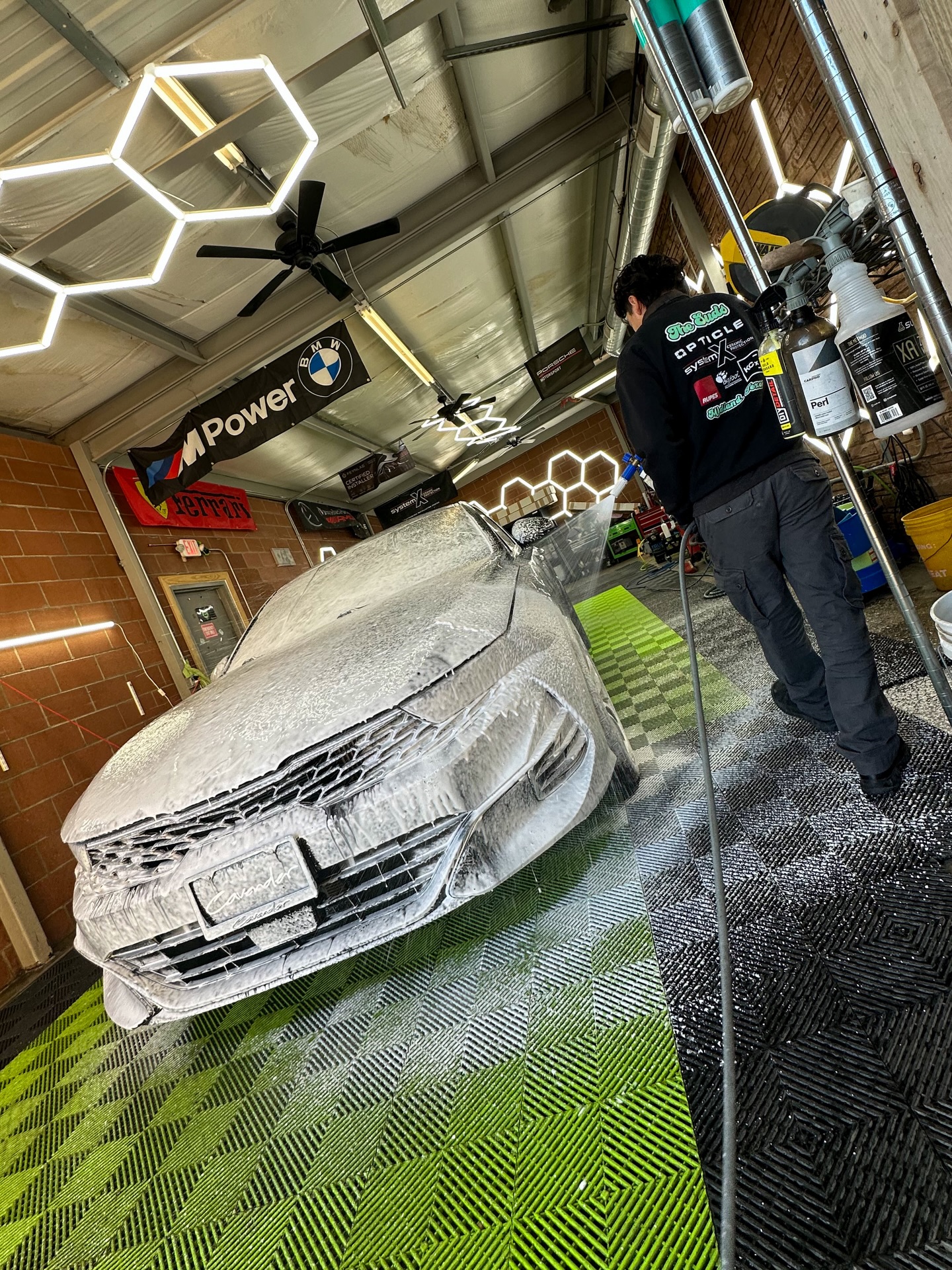 All 4 services, in one post. ✔️
.
This Kia K5 came in for our best PPF & Ceramic package to completely protect their entire vehicle.🔥
.
Starting off with our detailing services. This package features a full cleaning to the interior and exterior. For the exterior we also provide an iron decontamination wash & clay to prep the paint. 🧼
.
Next we go into our paint correction services. This restores that glossy finish & removes any swirls or other imperfections in the paint before adding any sort of protection. ✨
.
Once the vehicle is corrected. We go into our Paint Protection Film services. This package covers the full front end plus the rocker panels all in PPF. Providing the best form of protection against physical damage for the paint. 🛡️
.
Lastly, we ceramic coat the rest of the vehicle. Starting with the interior, we protect your leather, vinyls, plastics, & textiles without changing the color or texture. As for the exterior, you get your wheels, glass, plastic trims, and your paint all ceramic coated as well.💎
.
This is a different kind of care for your vehicle. If your looking to experience the same care, message us today. Auto care is kind of our thing. 🤝