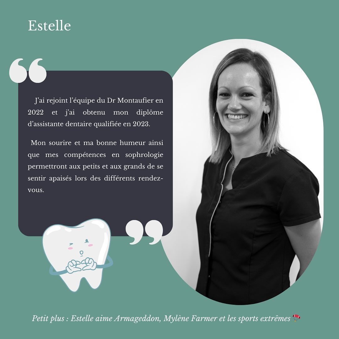 Estelle - Assistante dentaire #cabinetdrmontaufier #cabinetdentaire #assistantedentaire #fuveau