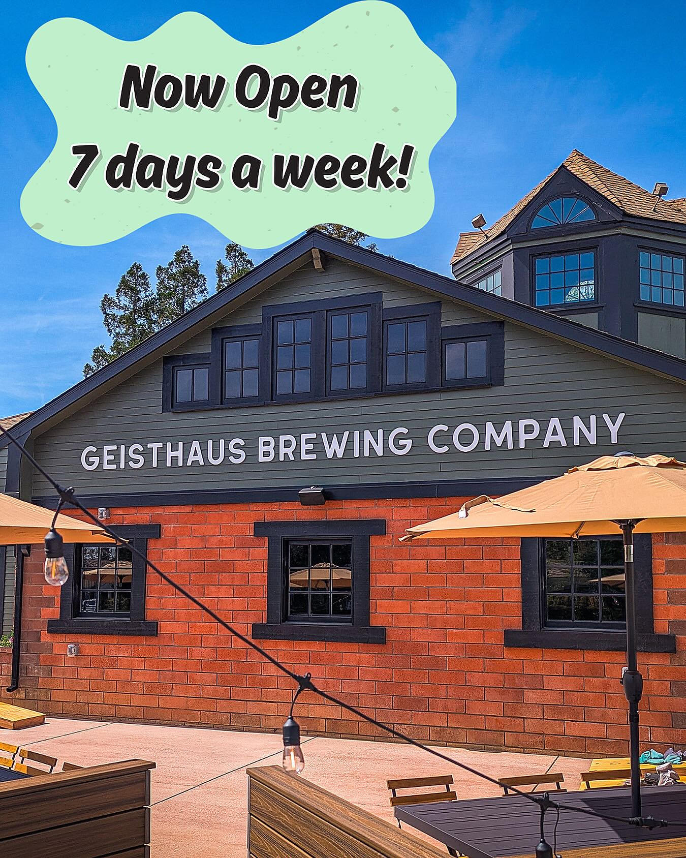 BIG NEWS! We are now open on Mondays and Tuesdays from 3pm-9pm! @ippolitos.trattoria will open up their Brewery menu for Tuesdays, while Monday will be a BYOF situation. While we are still CLOSED tomorrow for a staff outing, this new 7 day a week schedule will start on Monday Feb 2nd. See you soon to enjoy even more Geisthaus lagers!