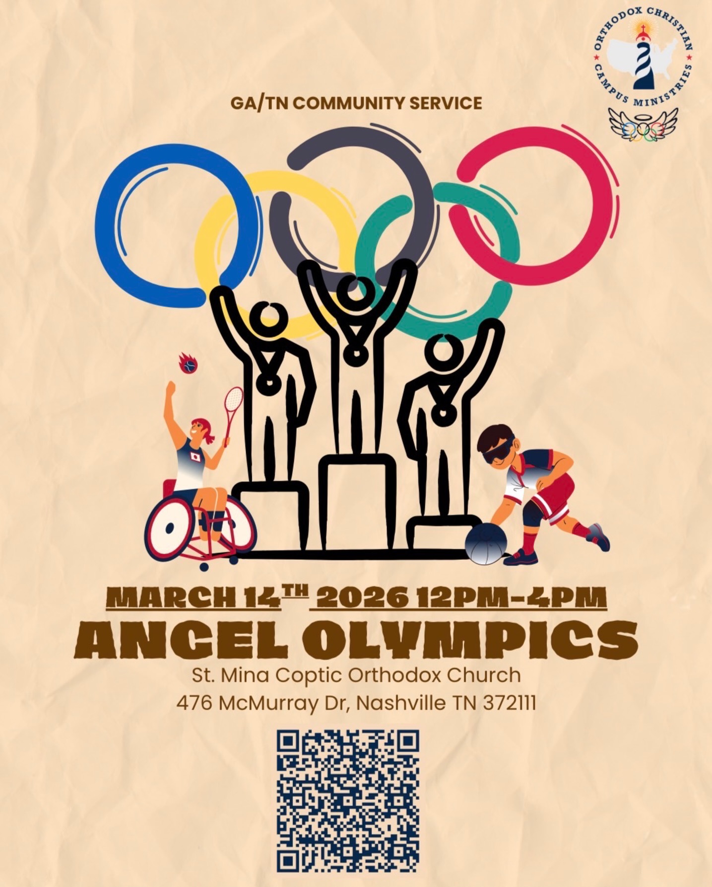 Hi TN OCCM Family!
We’re so excited to announce the OCCM TN/GA Angel Olympics 💙
Come serve wonderful Angels with special needs and help give them a day they’ll never forget!
📲 Scan the QR code to register, or use the link in our bio.
We can’t wait to see you there! 🤍