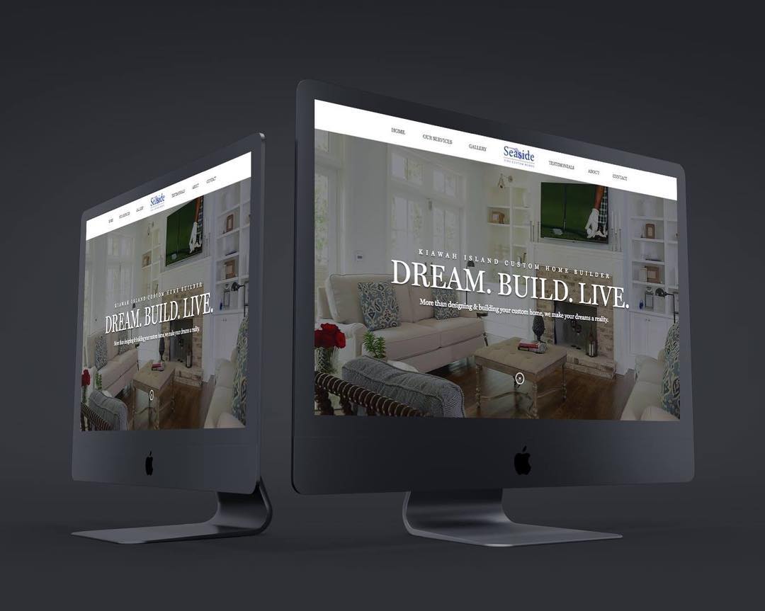 Website Design for Seaside Custom Homes #webdesign #websitedesign #webdesigner #website #design