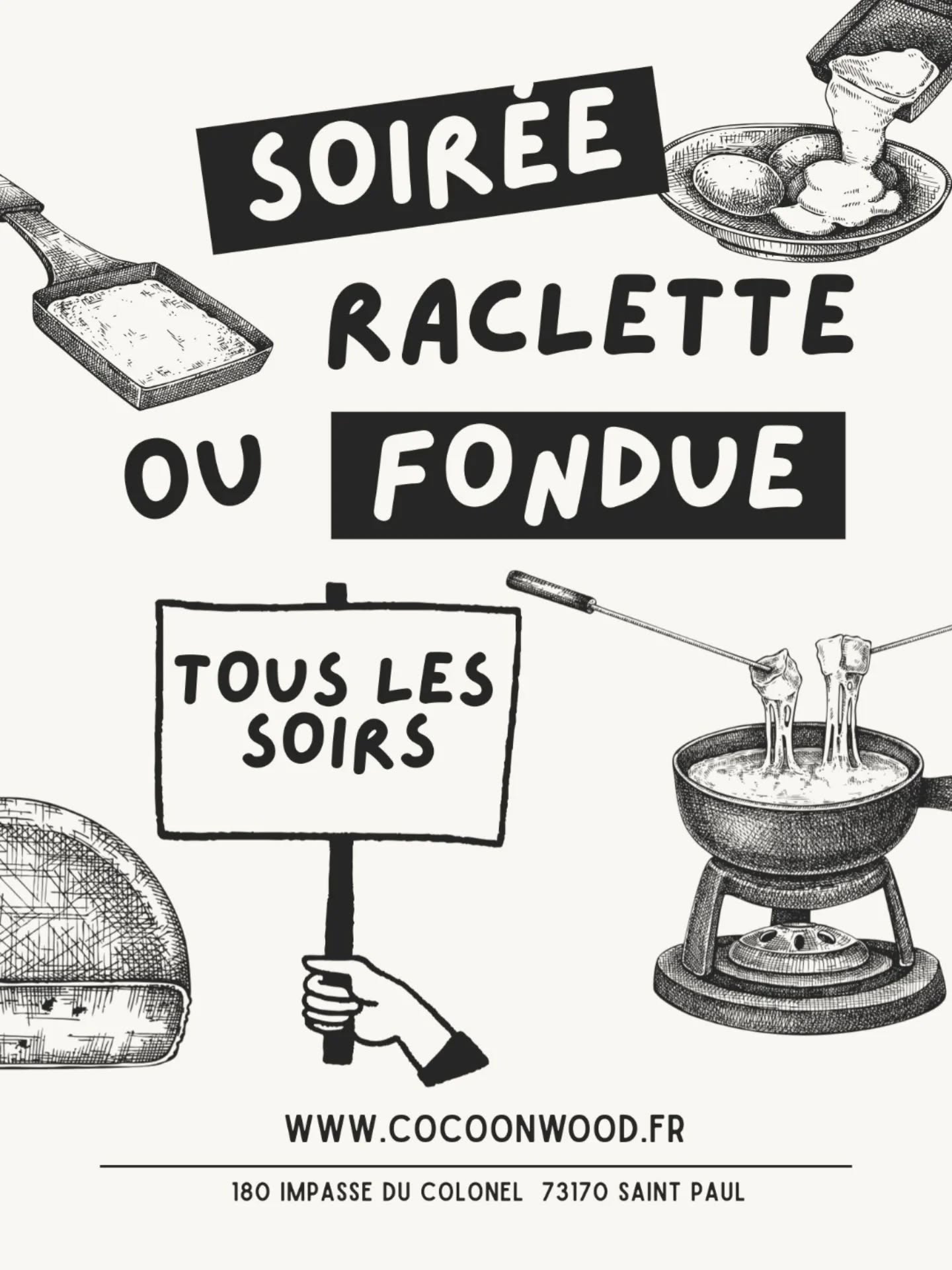 À vous de choisir avant votre séjour ! 😉
Pour un séjour de 2 nuits, c'est offert 😘
Et vous plutôt fondue ou raclette ???
#fondue #raclette