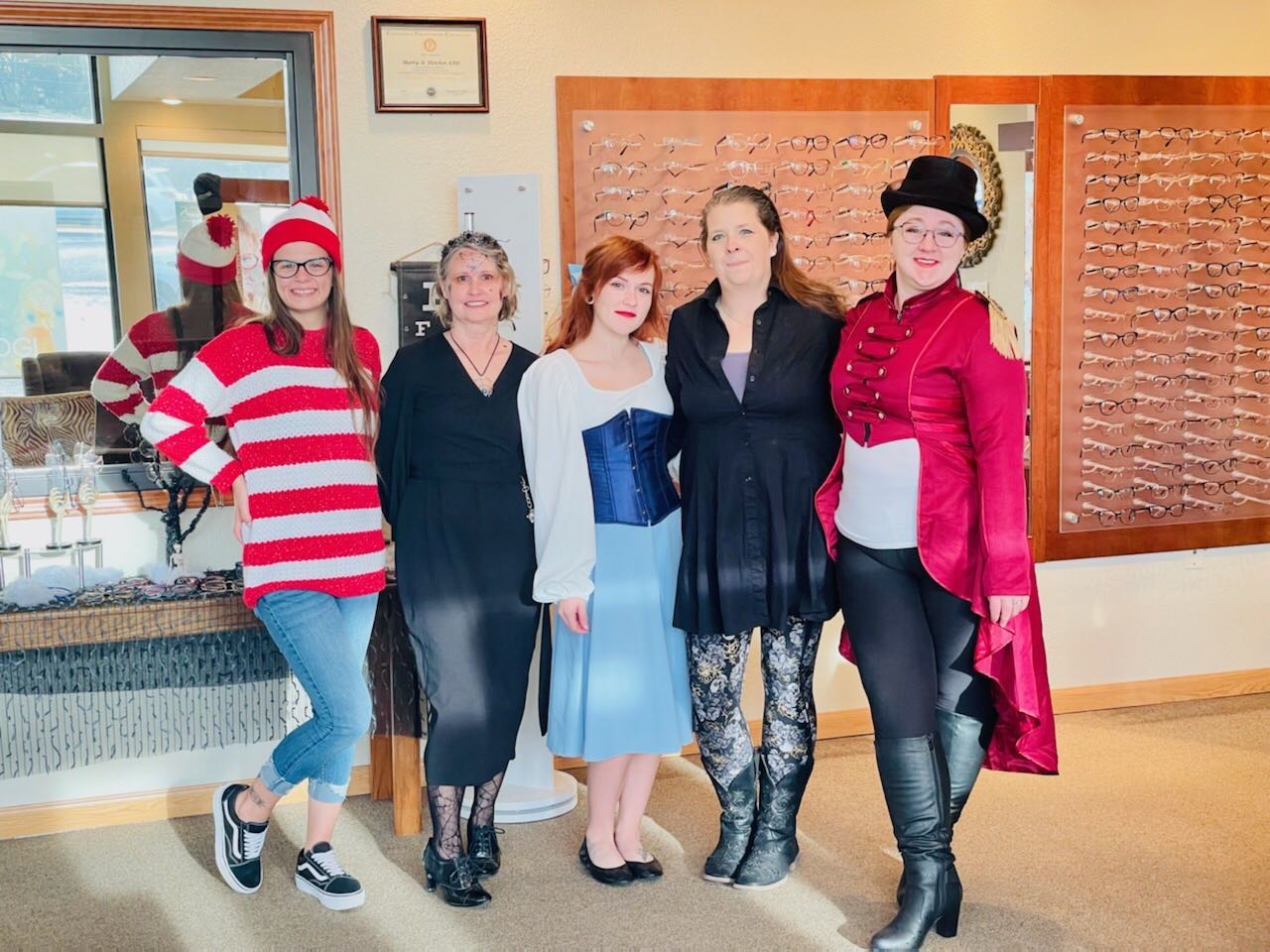Happy Halloween from us to you! #halloween #lakewayoptical #lakewayvision #funoffice #optical #costumemonday