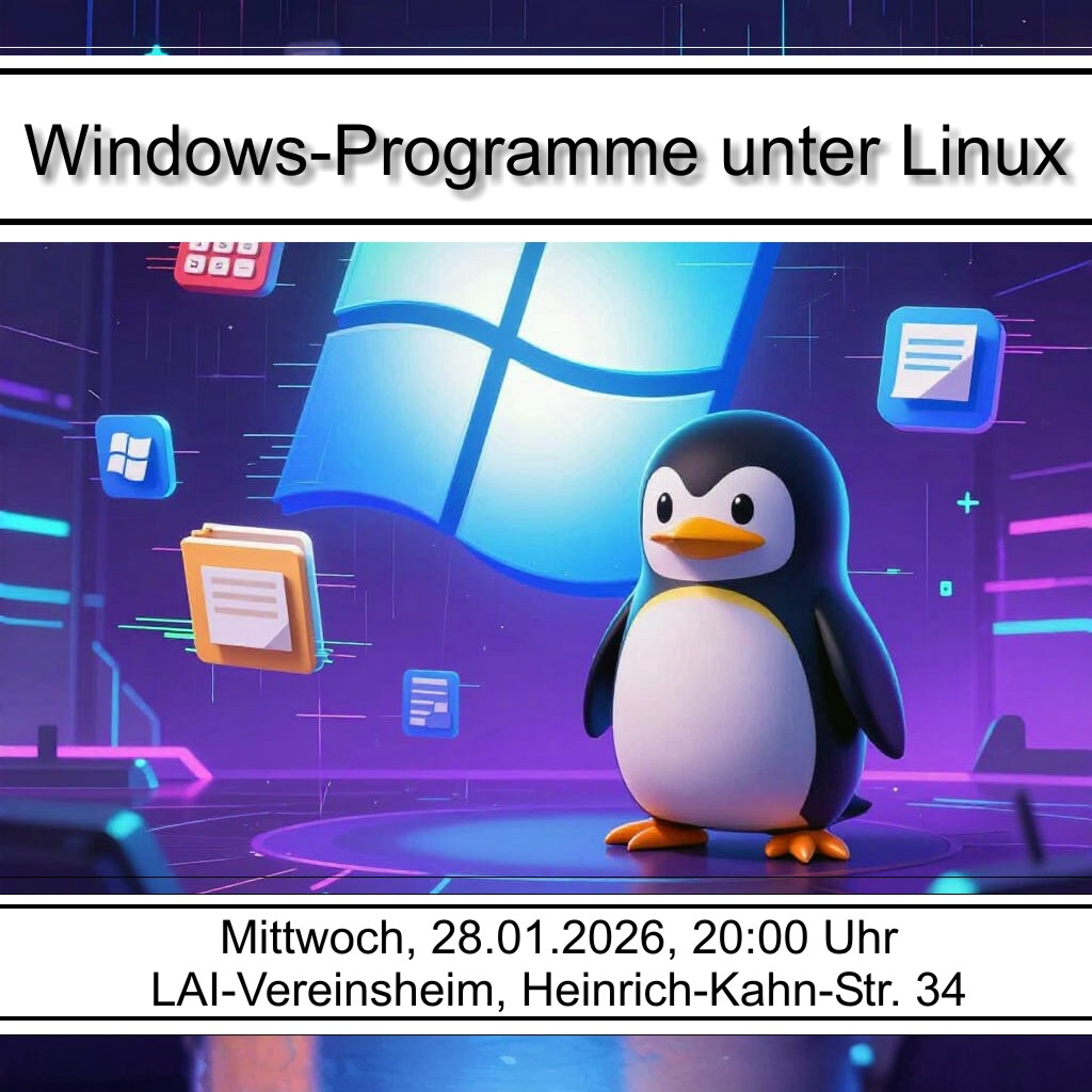 Und weiter geht's in der LINUX-Vortragsreihe. Am 28.1. im Vereinsheim von "Lust auf Internet e.V." #lustaufinternet #laichingen #linux #vortrag #laichingeralb #albdonaukreis #internetverein