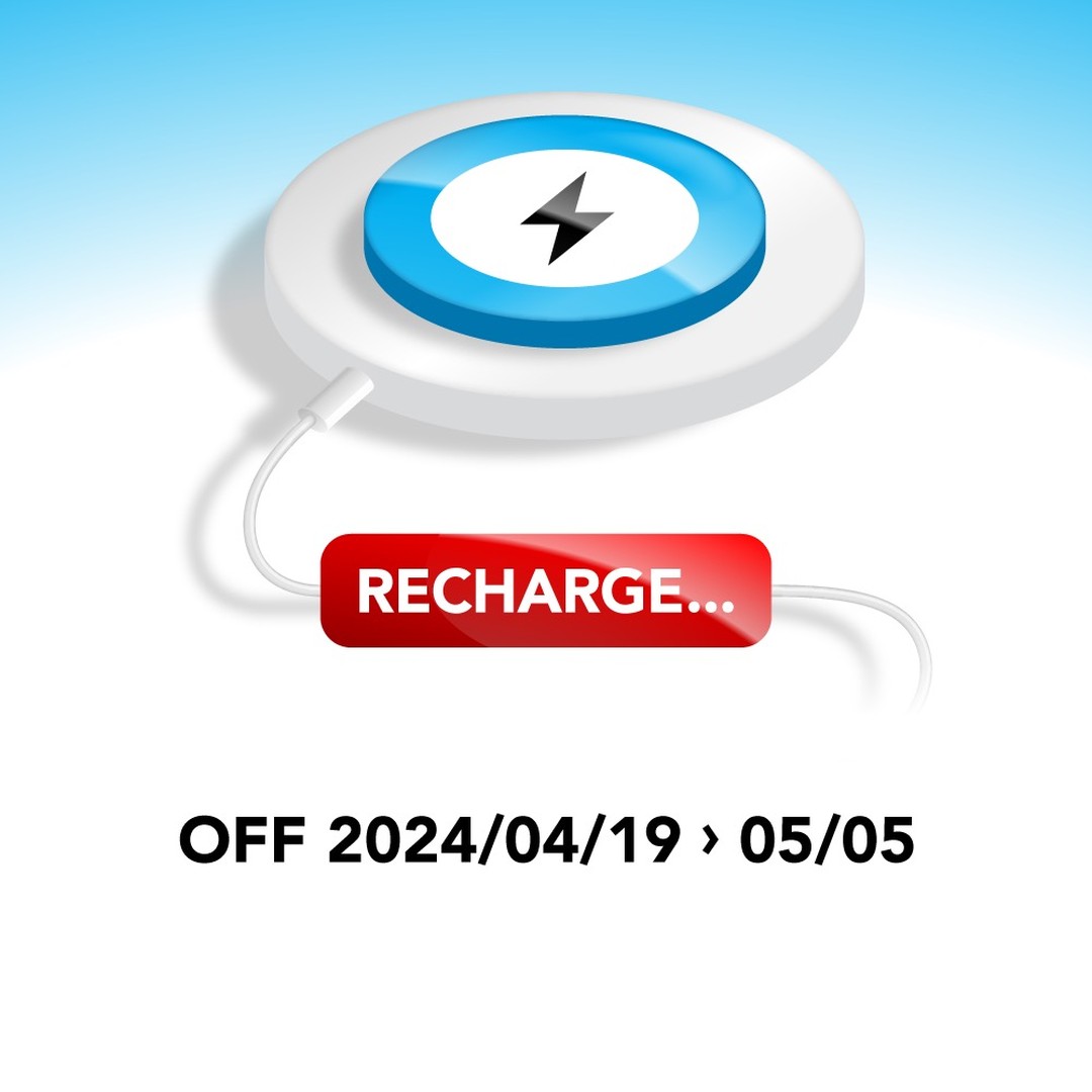 OFF from Friday April 19, inclusively, to Sunday May 5, 2024.