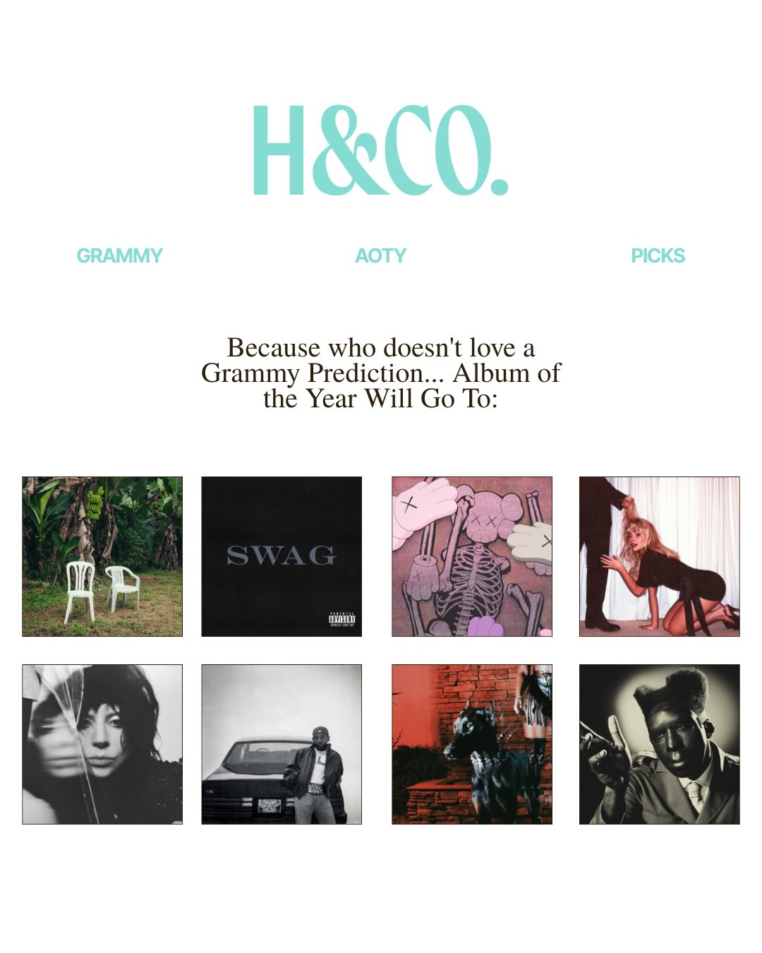 Our @grammys Album of the Year predictions are in!