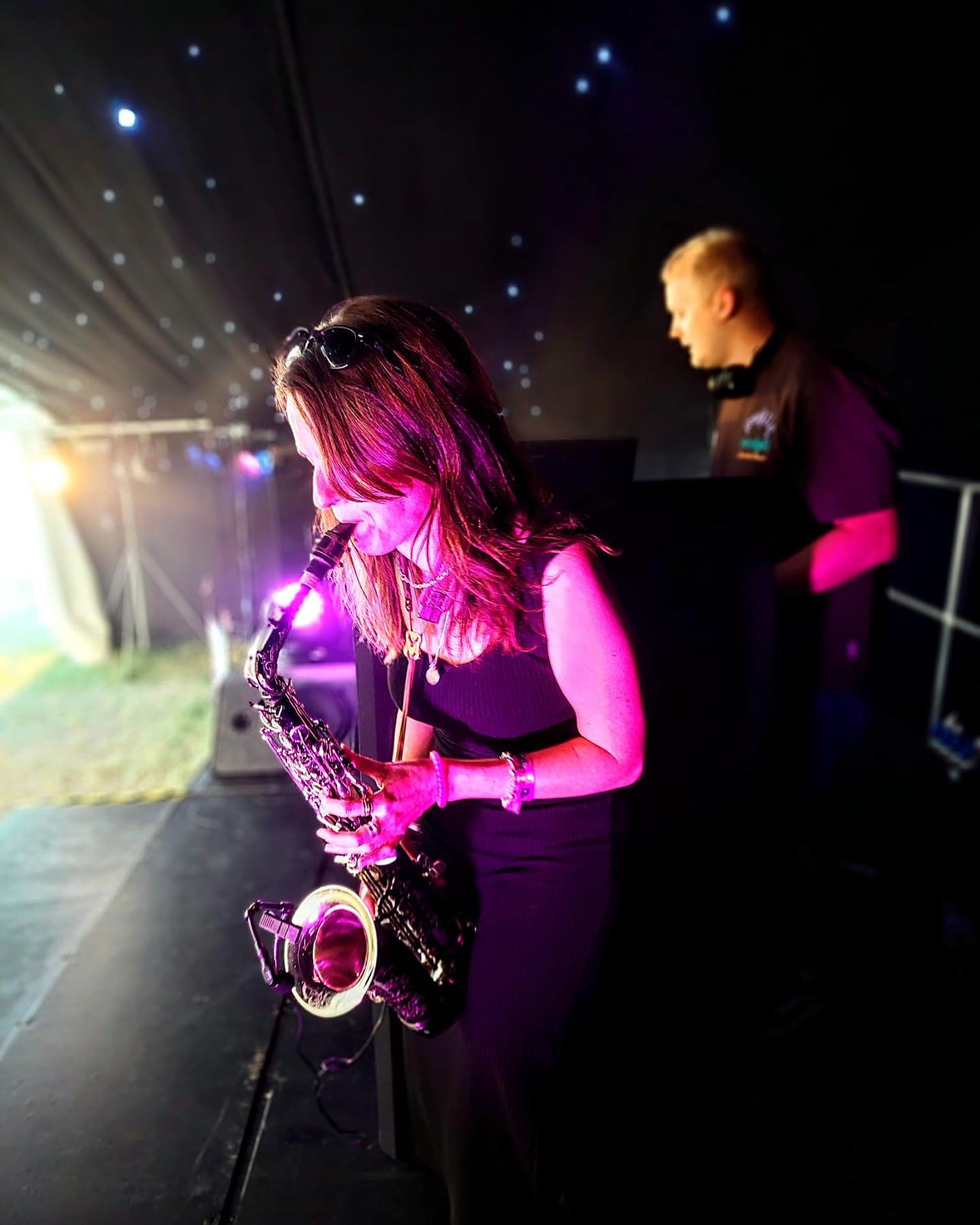 Summer gigs @funkdarealm #makingmusic #saxdj #festivalmusic #partytime #feelingsummery #summervibes #altosaxophone #housemusic #dancemusic #getdancing #festivalstyle