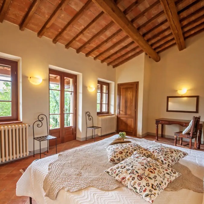 Off to bed. One of five ensuite bedrooms