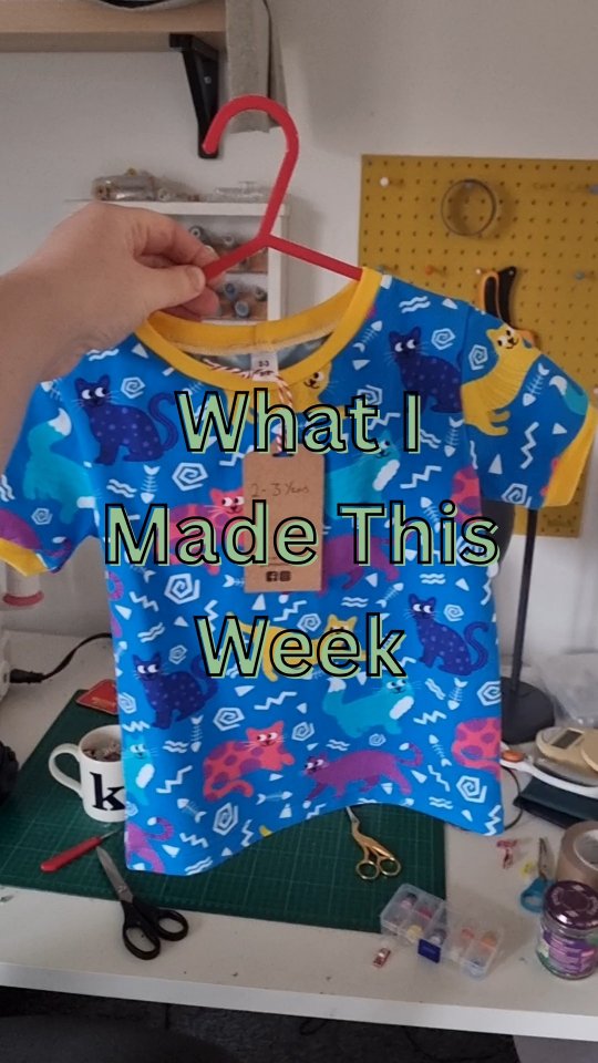 What I made this week as a Mum with a handmade kids' clothes business, and a 9 month old with a tenuous grasp on the concept of napping.
Not my most productive week but I'm pleased with what I did manage to do! My husband was away for a bit and Patrick's naps are still super inconsistent, so the juggle was real! I've been enjoying working with some fun new designs like Cool for Cats, and looking forward to making lots of fun Easter stock in the next few weeks!
#madeinedinburgh #mumpreneuruk #scottishsmallbusiness