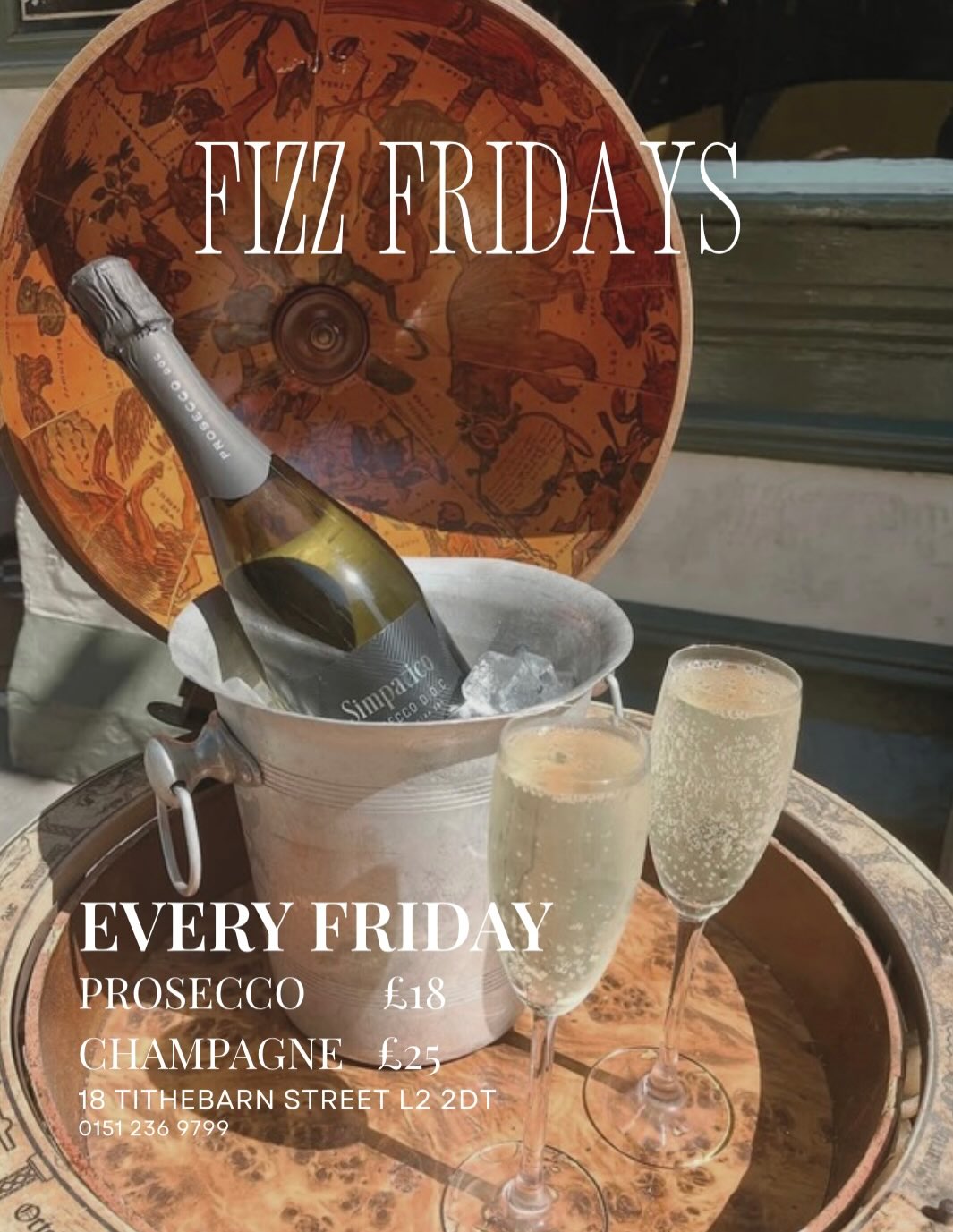 Happy Pay Day Everyone!💰
🍾Fizz Friday!
🎶 Live singer 6pm–8pm
See you at the bar 👀🥂
#payday #prosecco🍾 #happyfriday #pub #liverpool