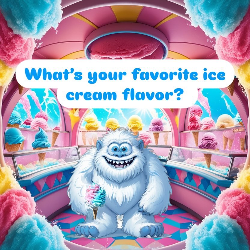 🍦Other than candy 🍬 , ice cream is my favorite treat! What is your favorite ice cream flavor? Know what’s great on top of ice cream? Freeze dried candy! ❄️🎉 #yakoyeti #polarpiecescandy