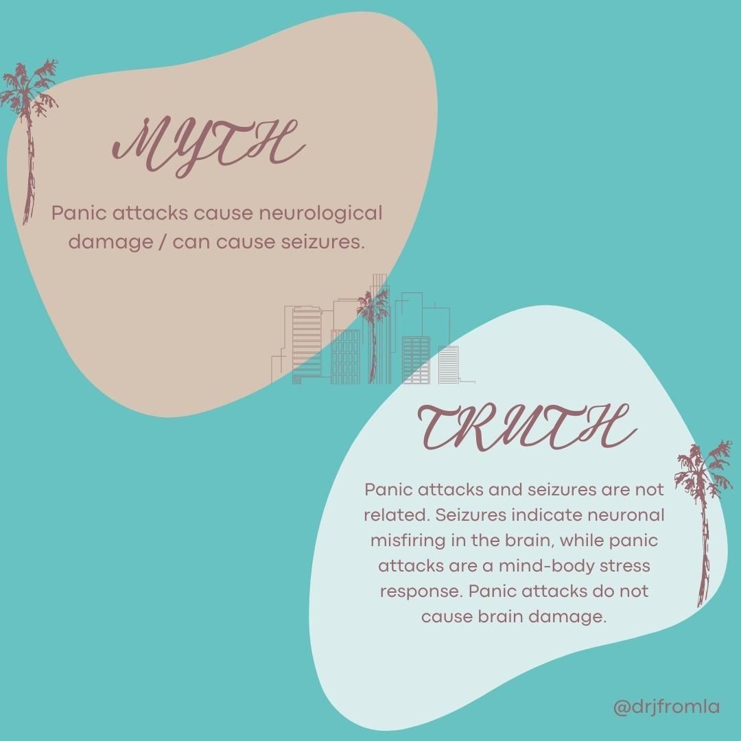 There is clear evidence that panic attacks and seizures are not related at the brain level. The neurological signature of a seizure is different from that of a panic attack. If you look at an EEG recording of people who have seizures compared to people who have panic attacks, you will see that during a seizure, there is sudden, uncontrolled electrical activity between cells (neurons) in the brain.
While a panic attack feels intense, it has nothing to do with seizures/neurons misfiring. Panic attacks are essentially stress responses coming from the hypothalamic-pituitary-adrenal (HPA) axis in the brain and body. Glands H, P, and A communicate through chemical messages (hormones) in a feedback loop between brain (hypothalamus, pituitary) and body (adrenal glands) to create the symptoms of acute stress and panic.
~
Panic attacks don’t contain sudden bursts of electrical activity in the brain like seizures.
~
Understanding what you are having (e.g., panic attack vs something else) can help guide you toward the right treatment.
~
#psychology #anxiety #panic #myth #therapy #panicattacks #selfgrowth #knowledge #mentalhealth #selfjourney #mentalhealthawareness #mentalhealthmatters