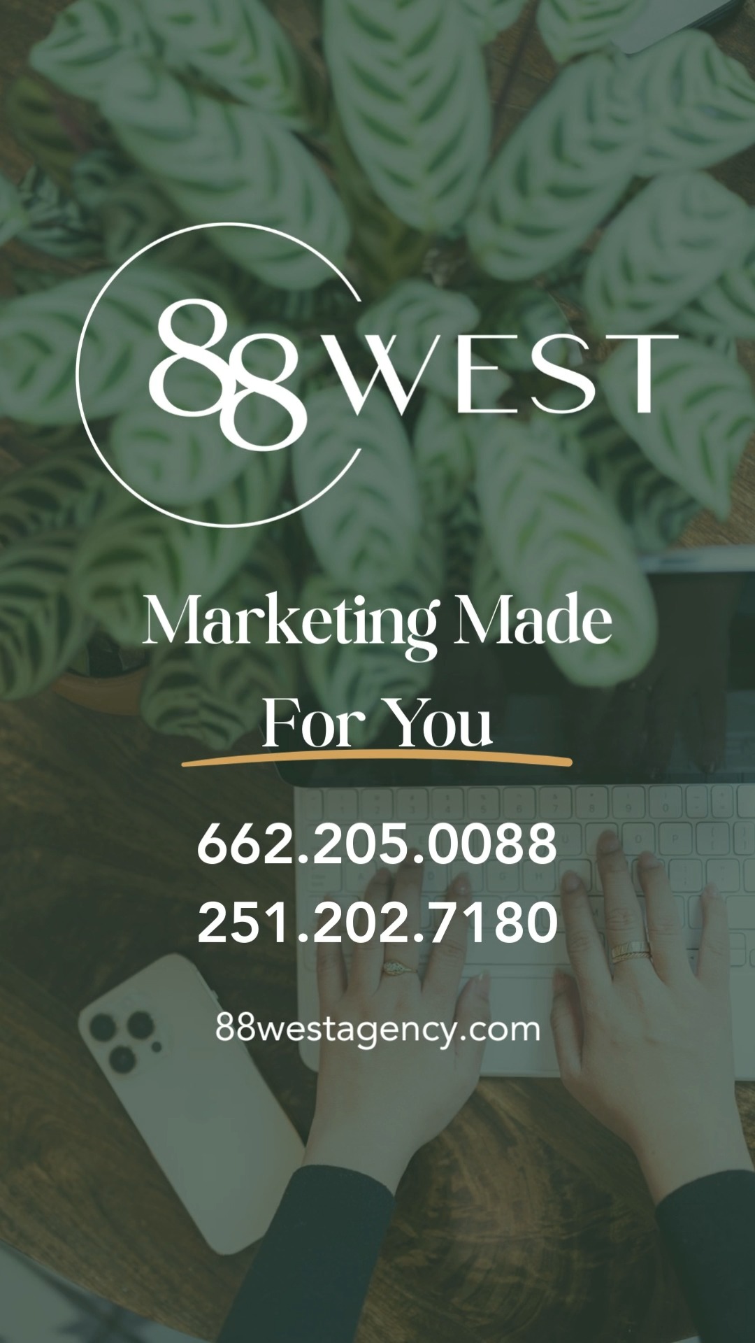 Thanks so much for spending a day with me at work! If we’ve caught your interest, make sure to reach out! ❤️✨
We’re here for ALL your marketing needs!
-
📞 662.205.0088 | 251.202.7180
💻 88westagency.com
-
#88West #88WestAgency #NorthMS #ALGulfCoast #MSGulfCoast #GulfShoresAL #HuntsvilleAL #BrandAgency #DesignAgency #MarketingAgency #BrandStrategy #DigitalMarketing #DayInMyLife