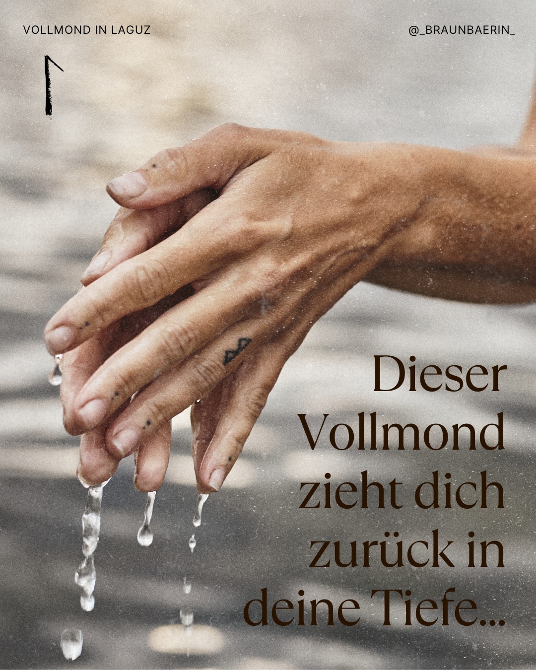 Am 01. Februar ist Vollmond. Er steht im Zeichen der Rune Laguz… die Rune des Wassers.
Eng verwoben mit dem keltischen Mondfest Imbolc.
Jetzt ist keine Zeit für Kontrolle.
Jetzt ist Zeit für Hingabe und Hinfühlen.
Für Reinigung und Intuition.
Was geschieht, wenn du aufhörst zu kämpfen
und beginnst zu fließen?
Teile gerne in den Kommentaren, was bei dir grade fließt und was noch blockiert…
In Liebe
Kaja 🪶
.
.
.
📷 von der FotoFee @ich.lieb.dich.wildes.leben 🤍
.
.
.
#VollmondLaguz #Runenweisheit
#Wasserenergie #IntuitiveAstrologie
#Imbolc
