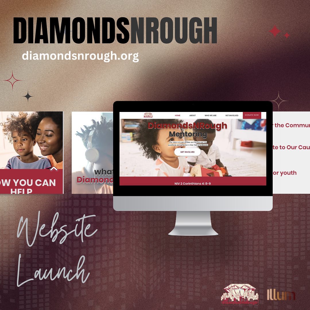 Check out our latest partnership! We recently designed and launched a website for DiamondsNRough💎, a mentorship program for the youth! 👶🏽 Take a look at their program at DiamondsNRough.org
Interested in collaborating? Send us an email or DM today for a consultation 👩🏽💻
#design #websiteservices #technicalconsulting #userexperience