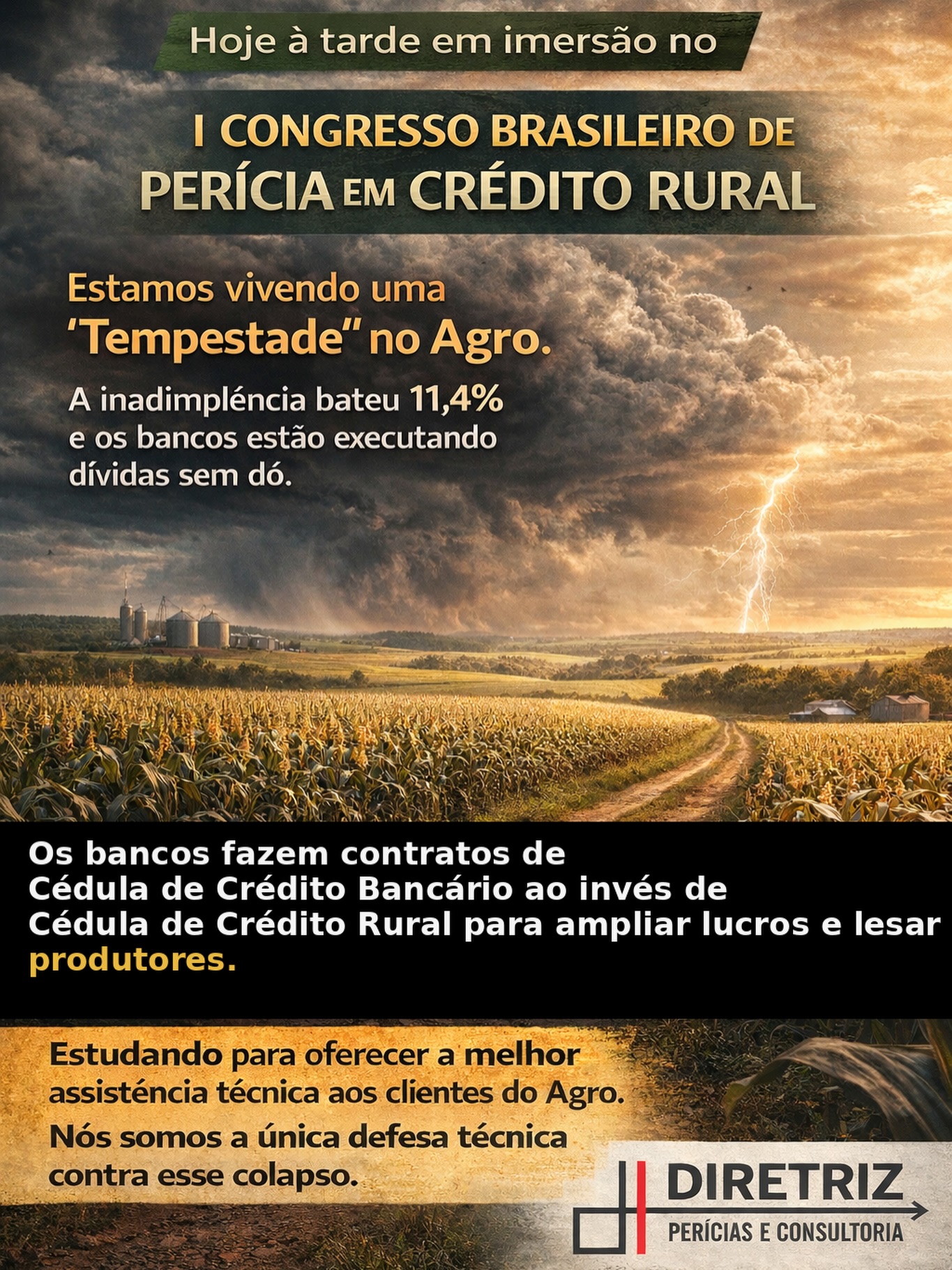 📚 IMERSÃO EM ANDAMENTO!
Nesta tarde, estou participando do I Congresso Brasileiro de Perícia em Crédito Rural, me aprofundando em estratégias e soluções para enfrentar os desafios que o setor agro está vivendo.
🌾 Com a inadimplência em alta e os bancos aplicando Cédula de Crédito Bancário no lugar da Cédula Rural, é essencial entender cada detalhe para defender tecnicamente os produtores.
🎯 Estudo hoje para oferecer amanhã a melhor solução para quem produz no Brasil.
#PeríciaRural #CréditoRural #DiretrizPerícias #CongressoPericial #Agro