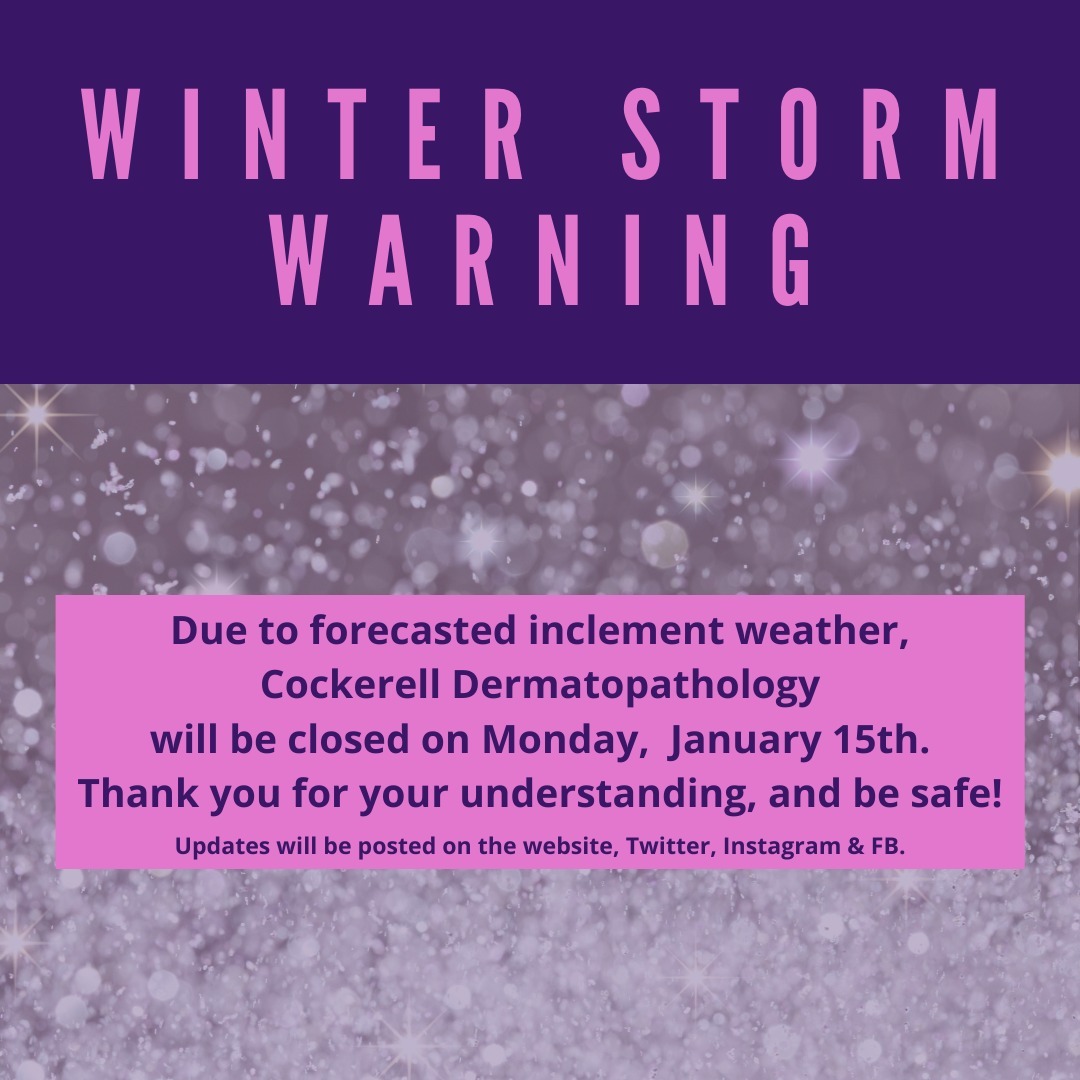 To protect our family members, the lab will be closed on Monday, January 15th, due to a dangerous winter weather forecast. We will provide daily updates until the weather passes. Please be safe!
#Family #Dermatology #Dallas #FortWorth #NorthTexas #Texas