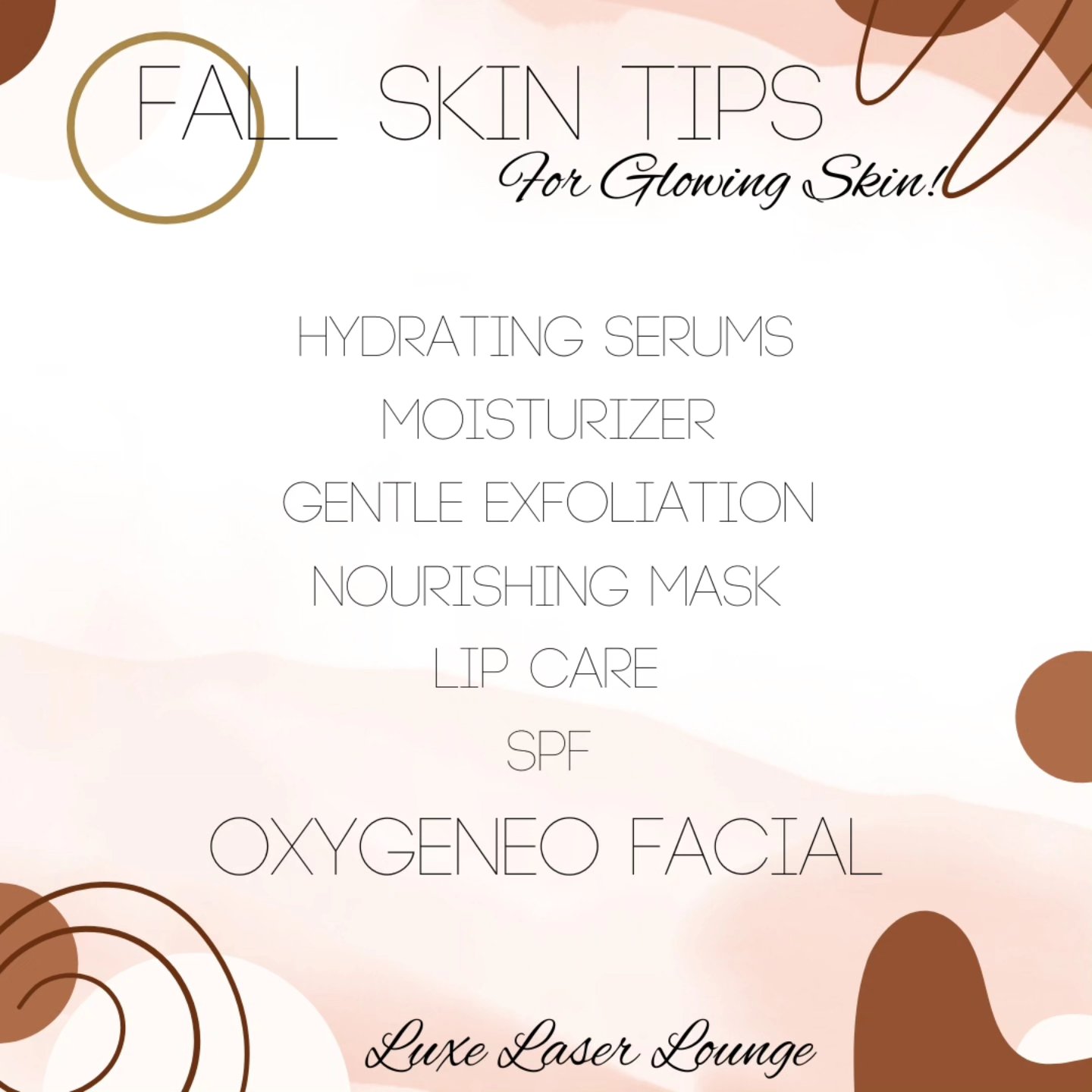 đ⨠Fall Skin Tips for Glowing Skin! â¨đ
As the seasons change, so should your skincare routine! Here are some essential tips to keep your skin radiant and healthy this fall:
âĄHydrating Serums: Boost your skin's moisture levels with a hydrating serum. As the air gets drier, your skin needs that extra hydration to stay plump and glowing.
âĄMoisturizer: Lock in hydration with a rich, nourishing moisturizer. Choose one that suits your skin type to keep your skin soft and supple throughout the season.
âĄGentle Exfoliation: Remove dead skin cells and reveal a fresh complexion with gentle exfoliation. This helps your skin absorb other skincare products more effectively.
âĄNourishing Mask: Pamper your skin with a nourishing mask to replenish and rejuvenate. Look for ingredients like hyaluronic acid, aloe vera, and vitamins for that extra boost.
âĄLip Care: Donât forget your lips! The fall air can be harsh, leading to chapped and dry lips. Keep them soft and hydrated with a good lip balm.
âĄSPF: Protect your skin from harmful UV rays, even in the fall. UV damage can occur year-round, so never skip your sunscreen.
âĄOxygeneo Facial: Treat yourself to an Oxygeneo facial for a deep cleanse and glowing skin. This treatment exfoliates, infuses, and oxygenates your skin, leaving it refreshed and radiant.
Visit us at Luxe Laser Lounge for personalized skincare treatments and expert advice. Your skin will thank you! đââď¸â¤ď¸
#FallSkinCare #GlowingSkin #Hydration #Exfoliation #NourishingMask #LipCare #SPF #OxygeneoFacial #LuxeLaserLounge #SkinCareRoutine #HealthySkin #YYCSkinCare #CalgarySmallBusiness #YYCOxyGeneo #YYCOxyGeneoFacial #YYCOxyGeneo3in1 #CalgaryFacials #CalgaryOxyGeneo